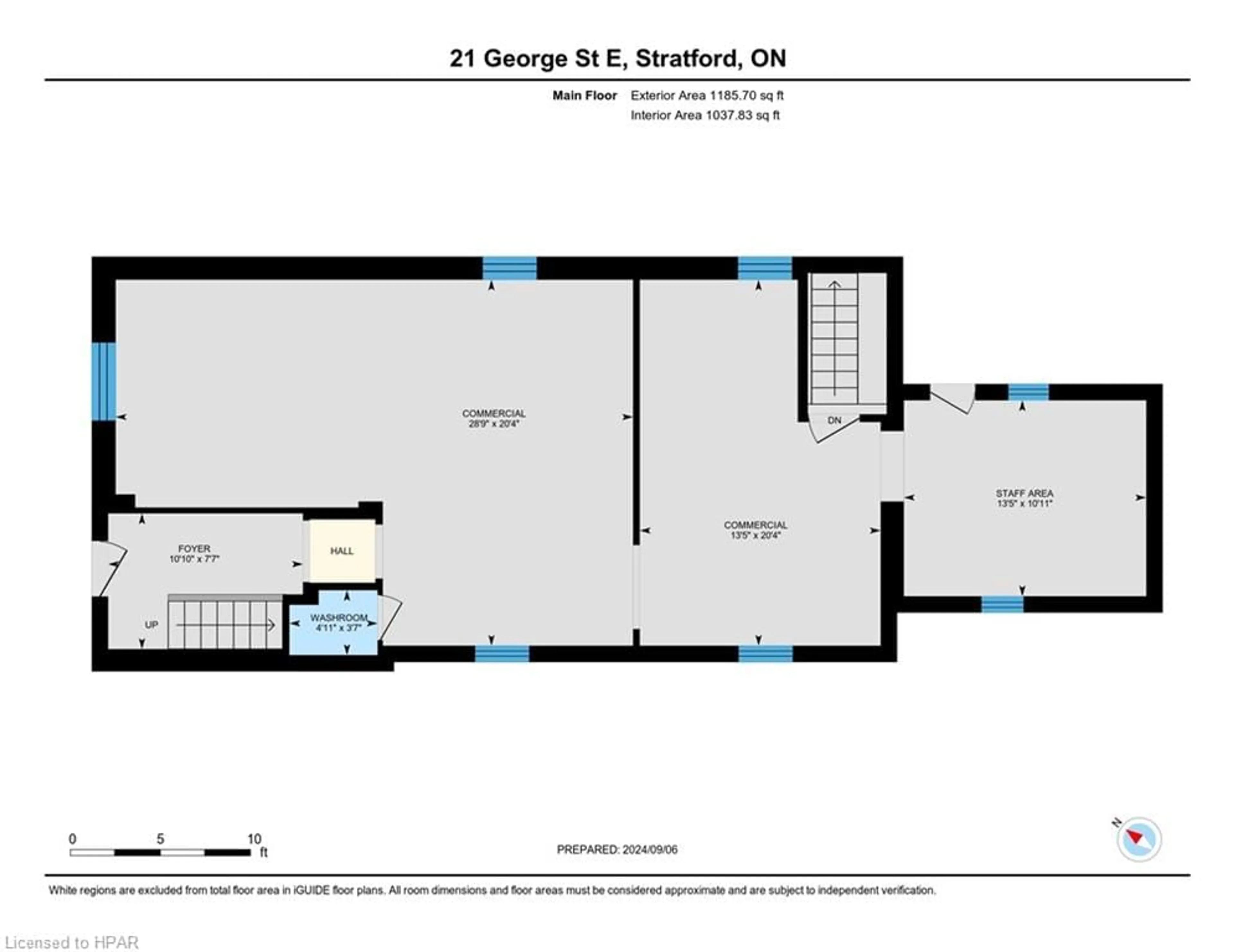 Floor plan for 21 George St, Stratford Ontario N5A 3N8