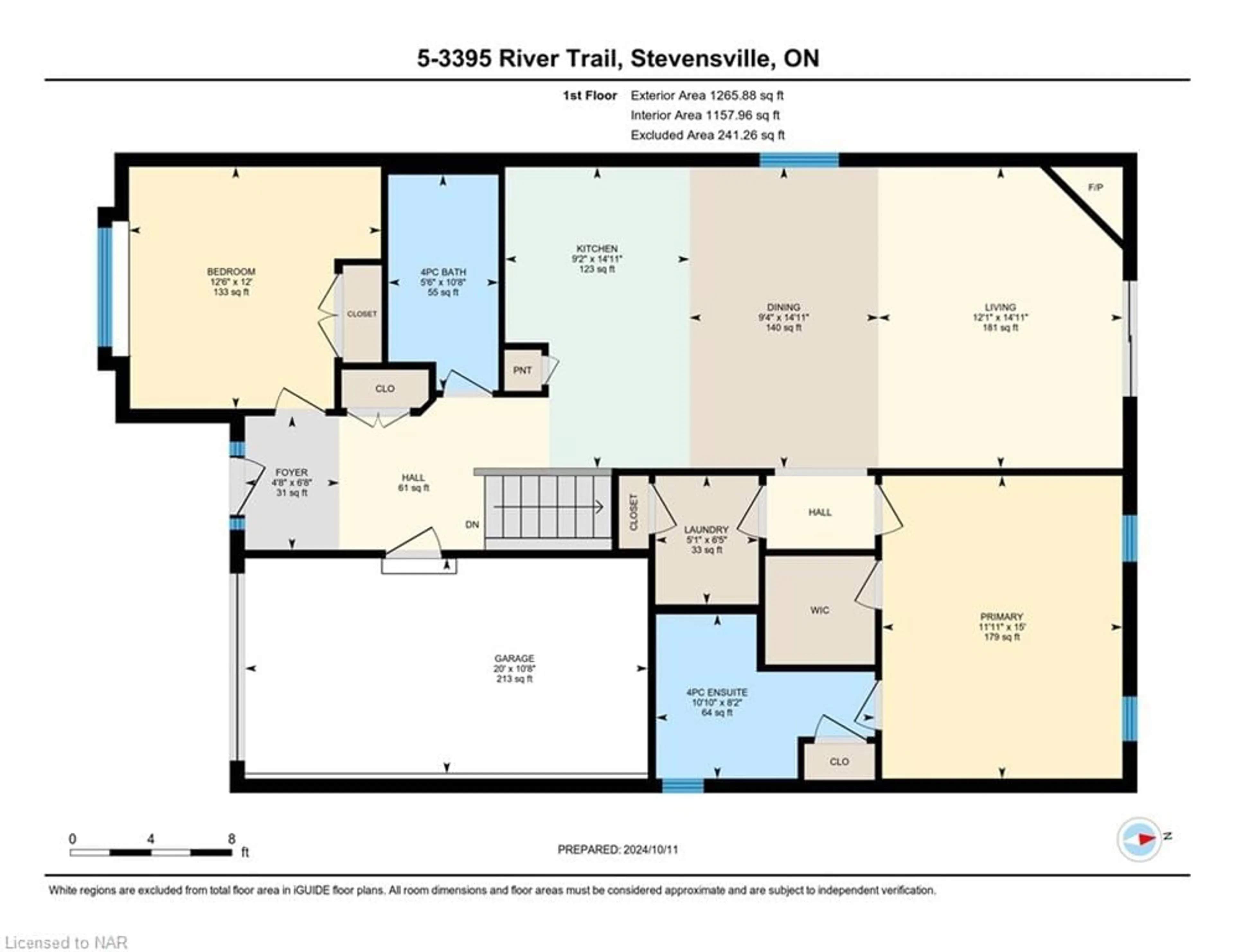 Floor plan for 3395 River Trail #5, Stevensville Ontario L0S 1S0