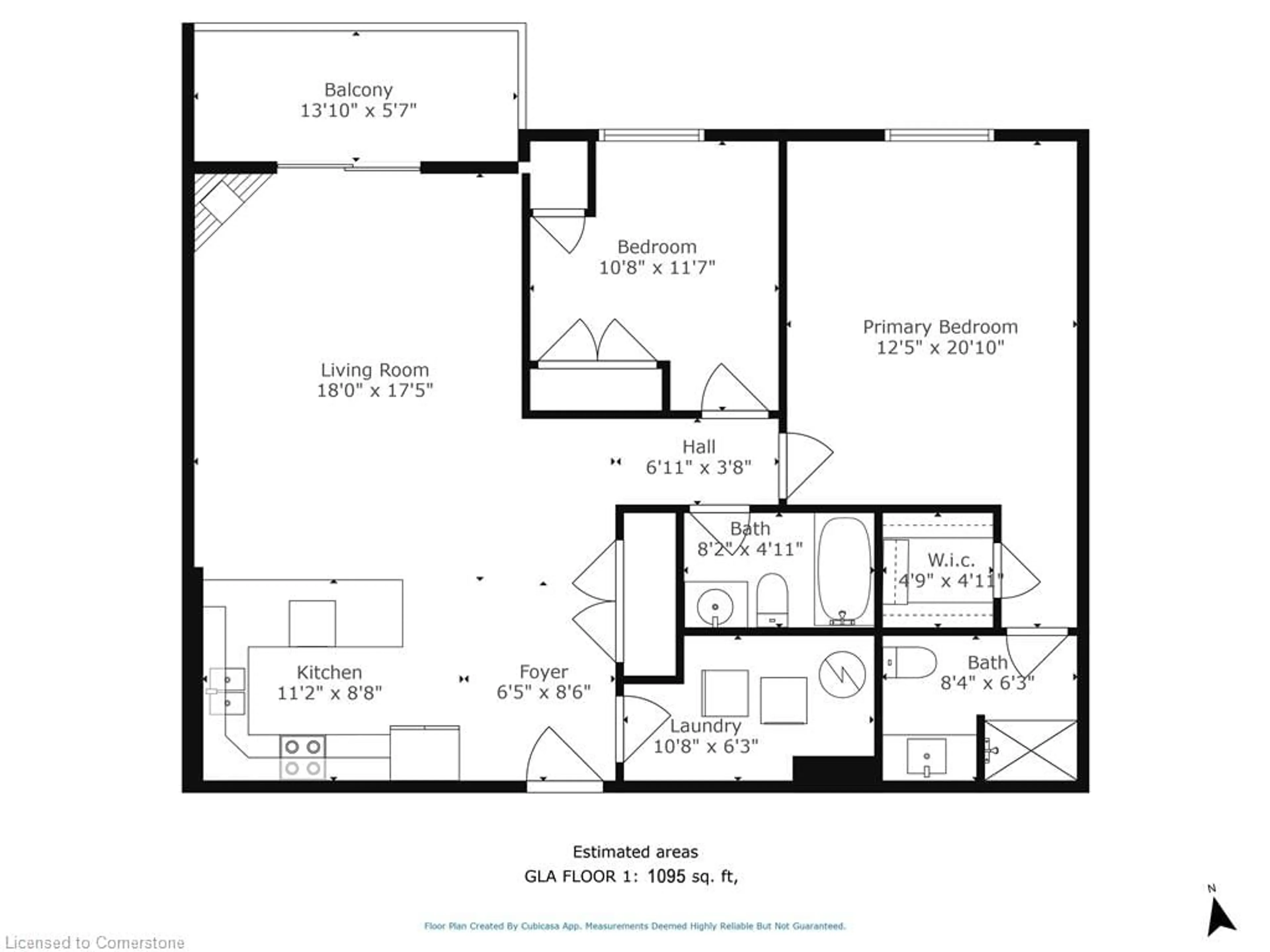 Floor plan for 12 St Andrew St #407, Port Dover Ontario N0A 1N1