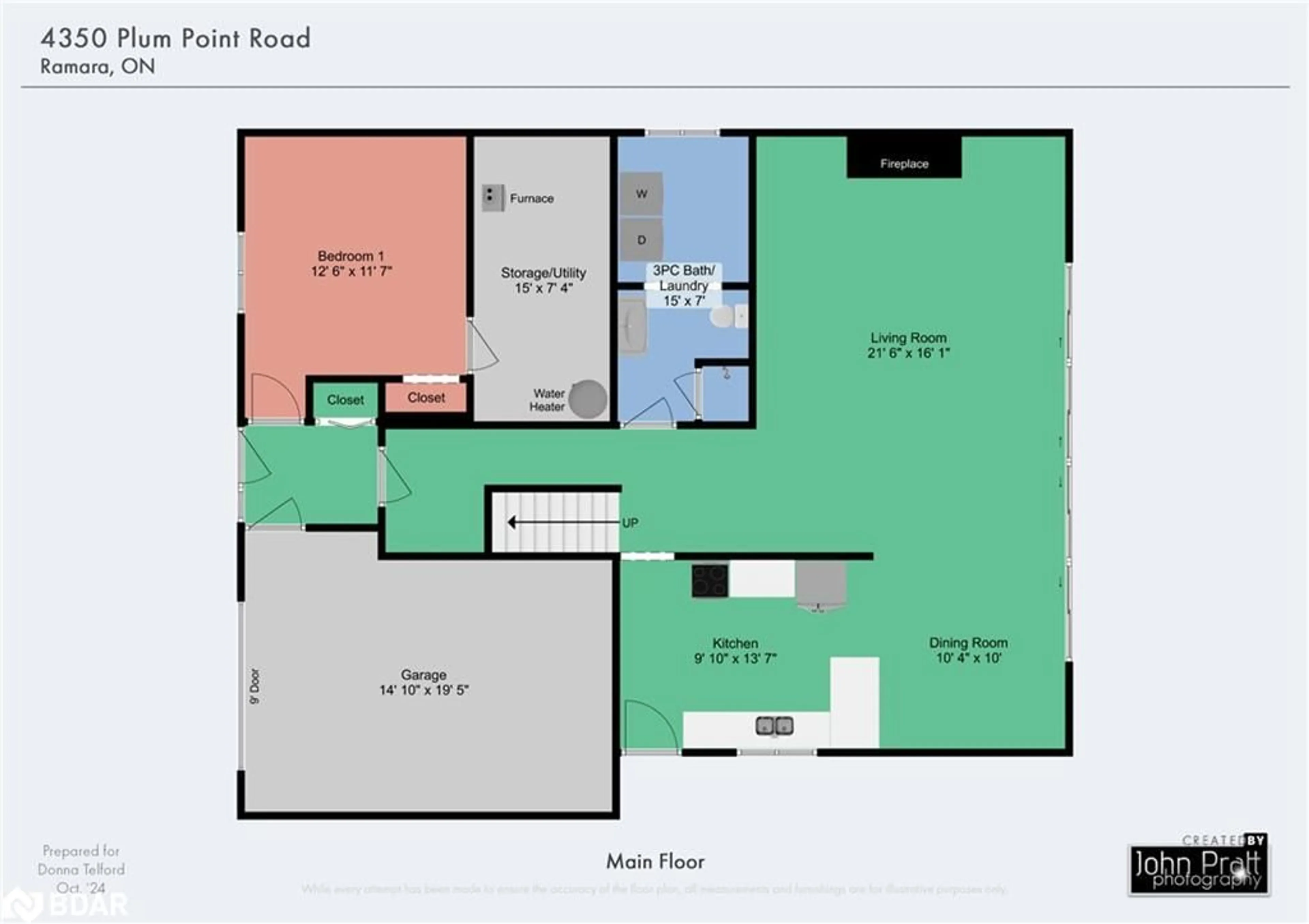 Floor plan for 4350 Plum Point Rd, Ramara Ontario L3V 0P8