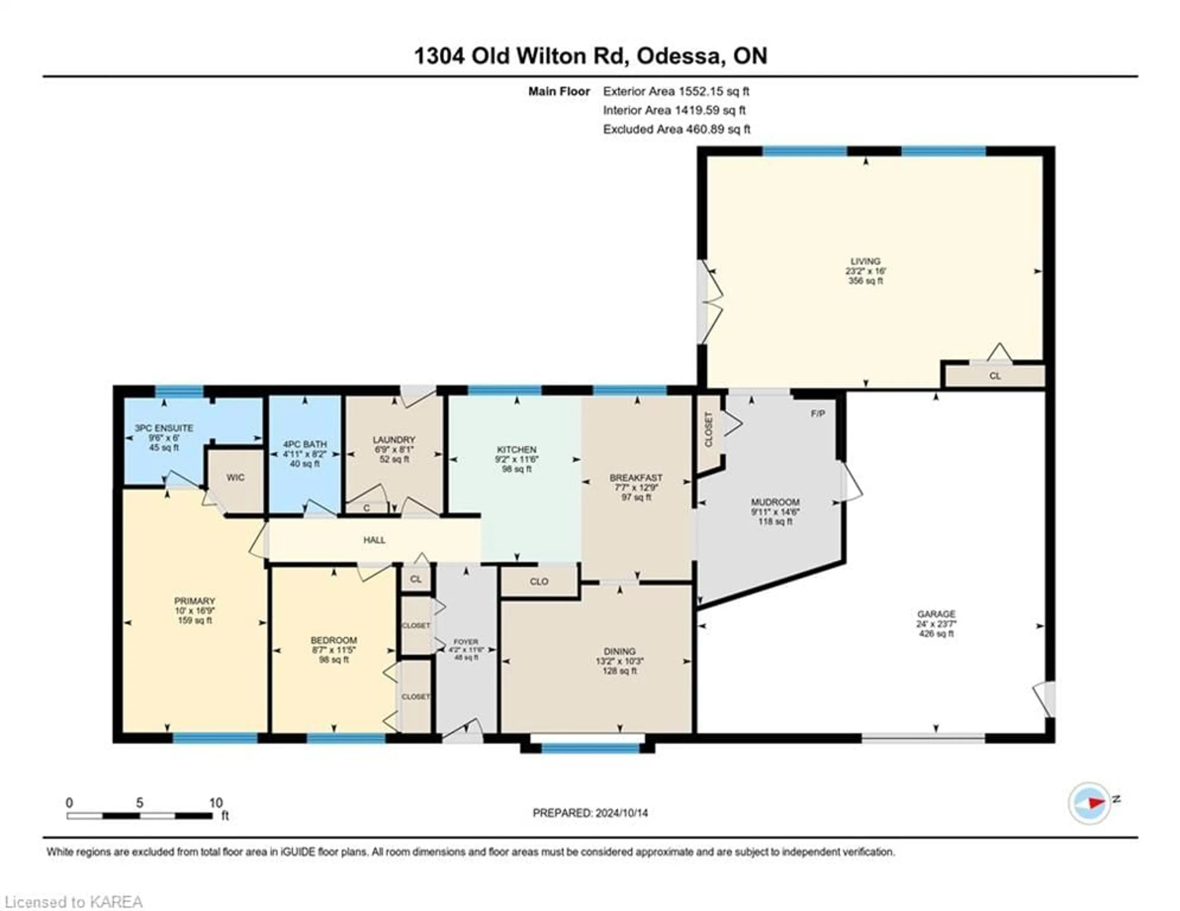 Floor plan for 1304 Old Wilton Rd, Odessa Ontario K0H 2H0