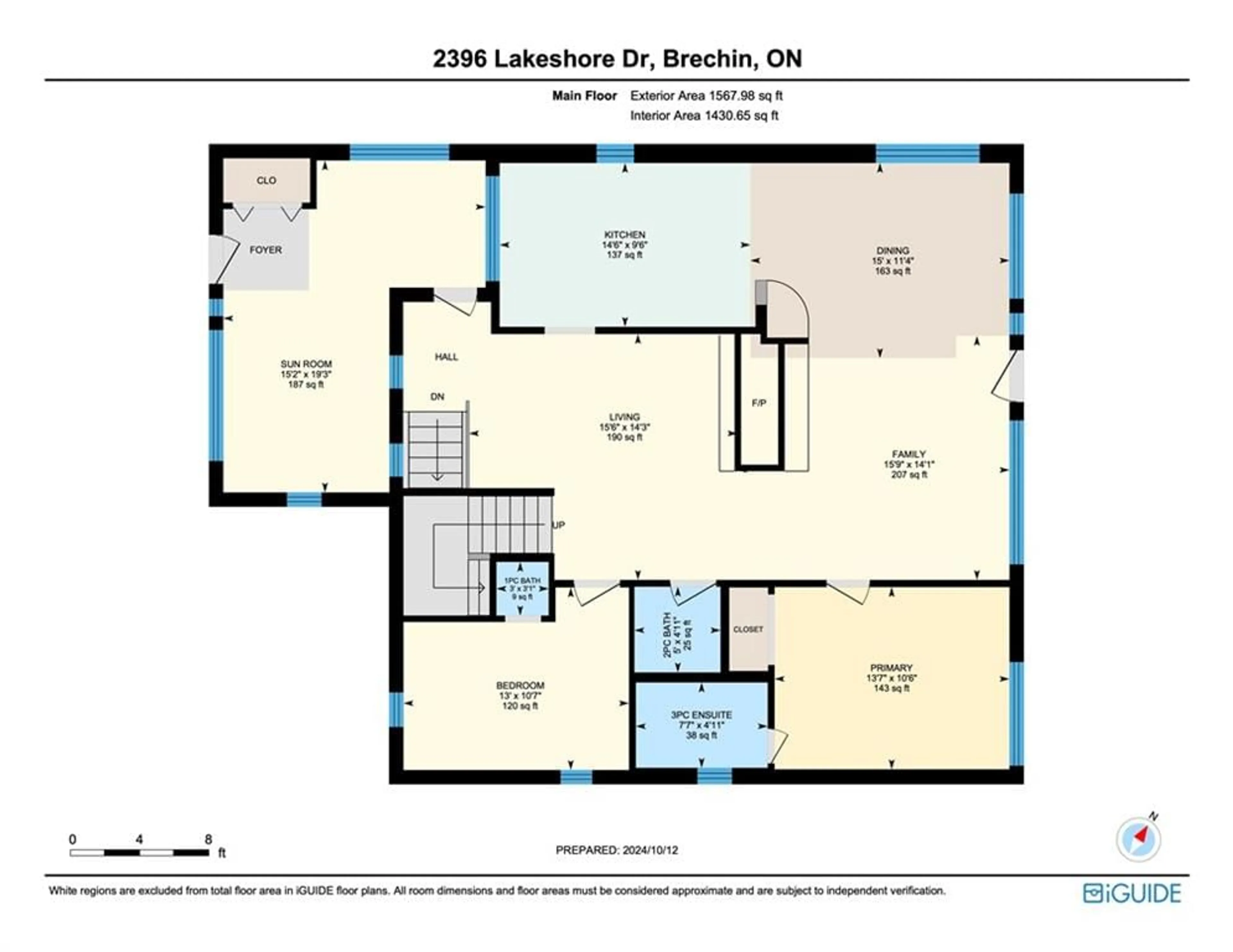 Floor plan for 2396 Lakeshore Dr, Brechin Ontario L0K 1B0