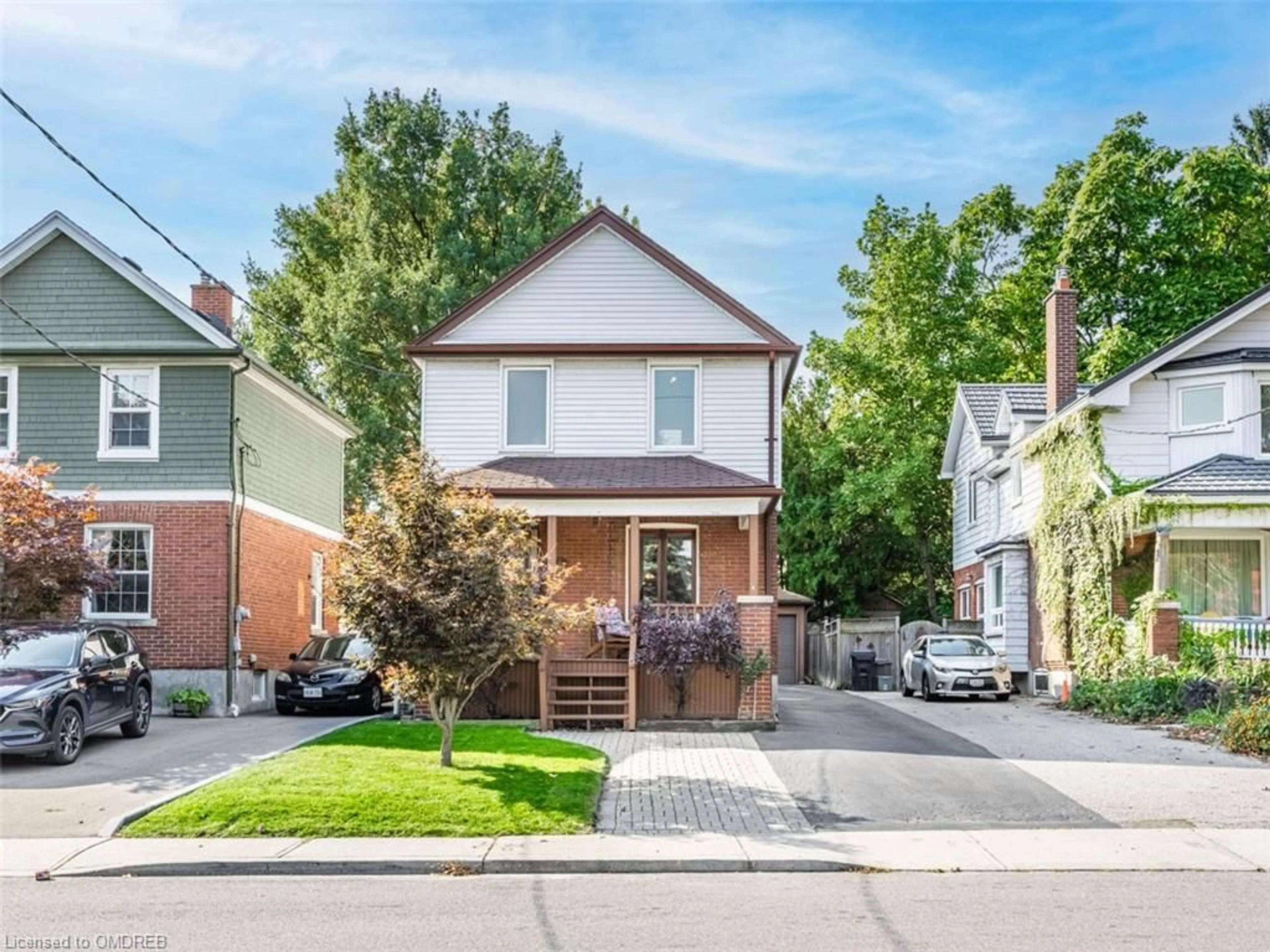 Frontside or backside of a home, the street view for 40 Grattan St, North York Ontario M9N 3J5