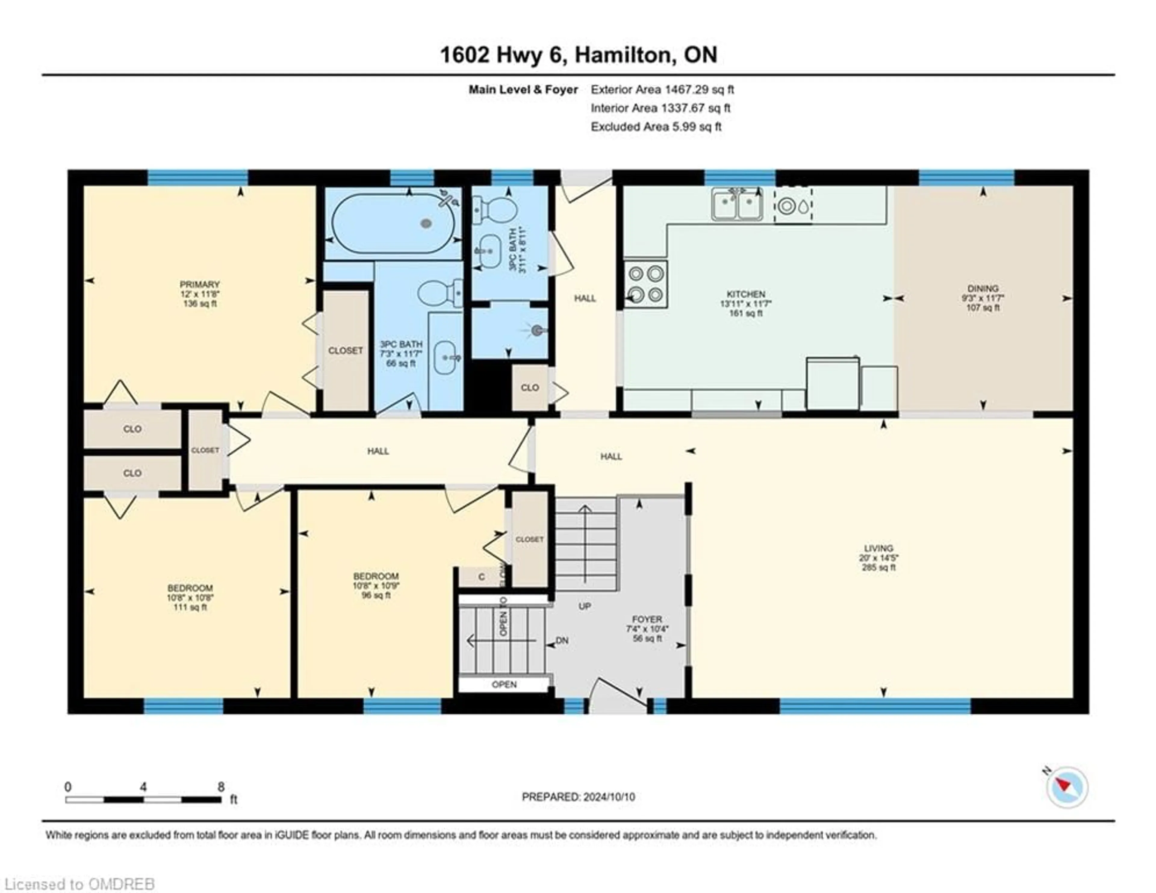 Floor plan for 1602 Highway 6, Carlisle Ontario L8N 2Z7