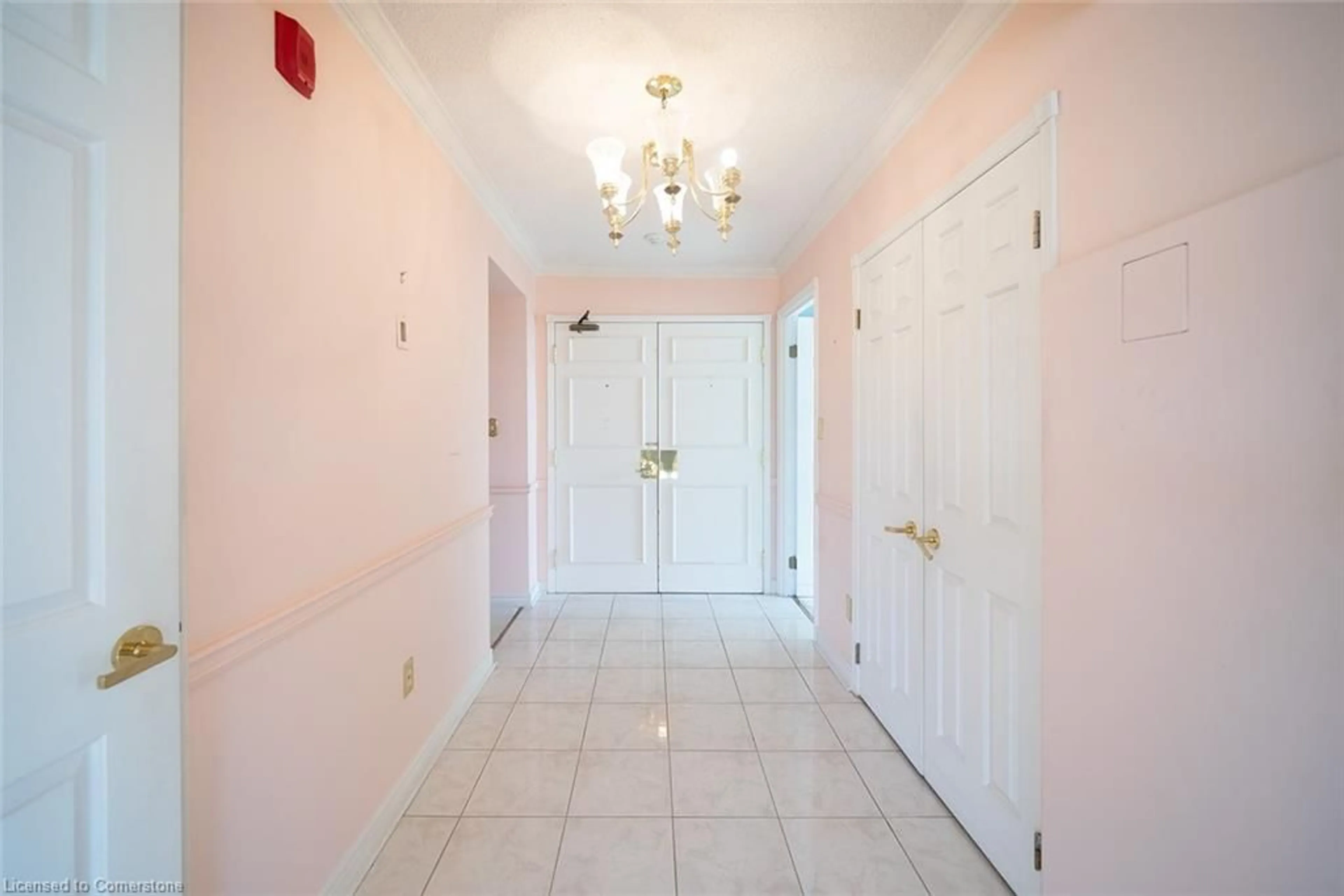 Indoor foyer, not visible floor for 49 Robinson St #801, Hamilton Ontario L8P 1Y7