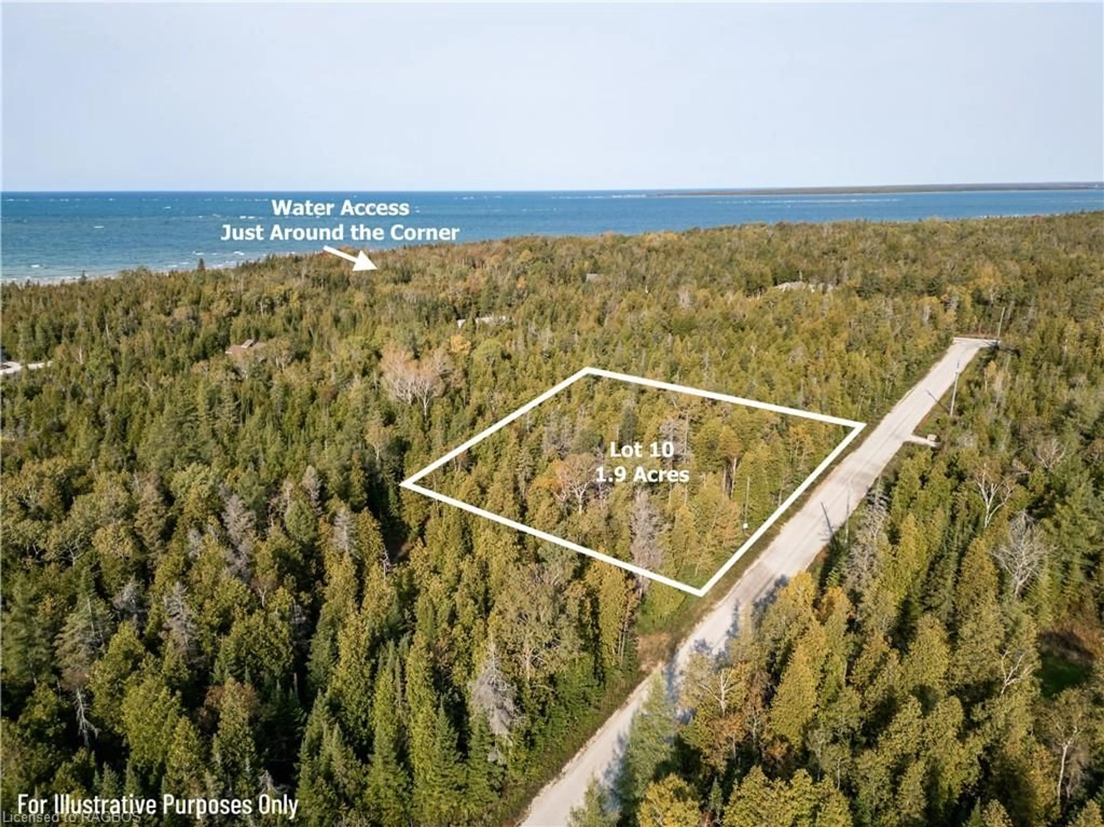 A pic from exterior of the house or condo, lake for LOT 10 Huron Park Rd, Northern Bruce Peninsula Ontario N0H 1W0