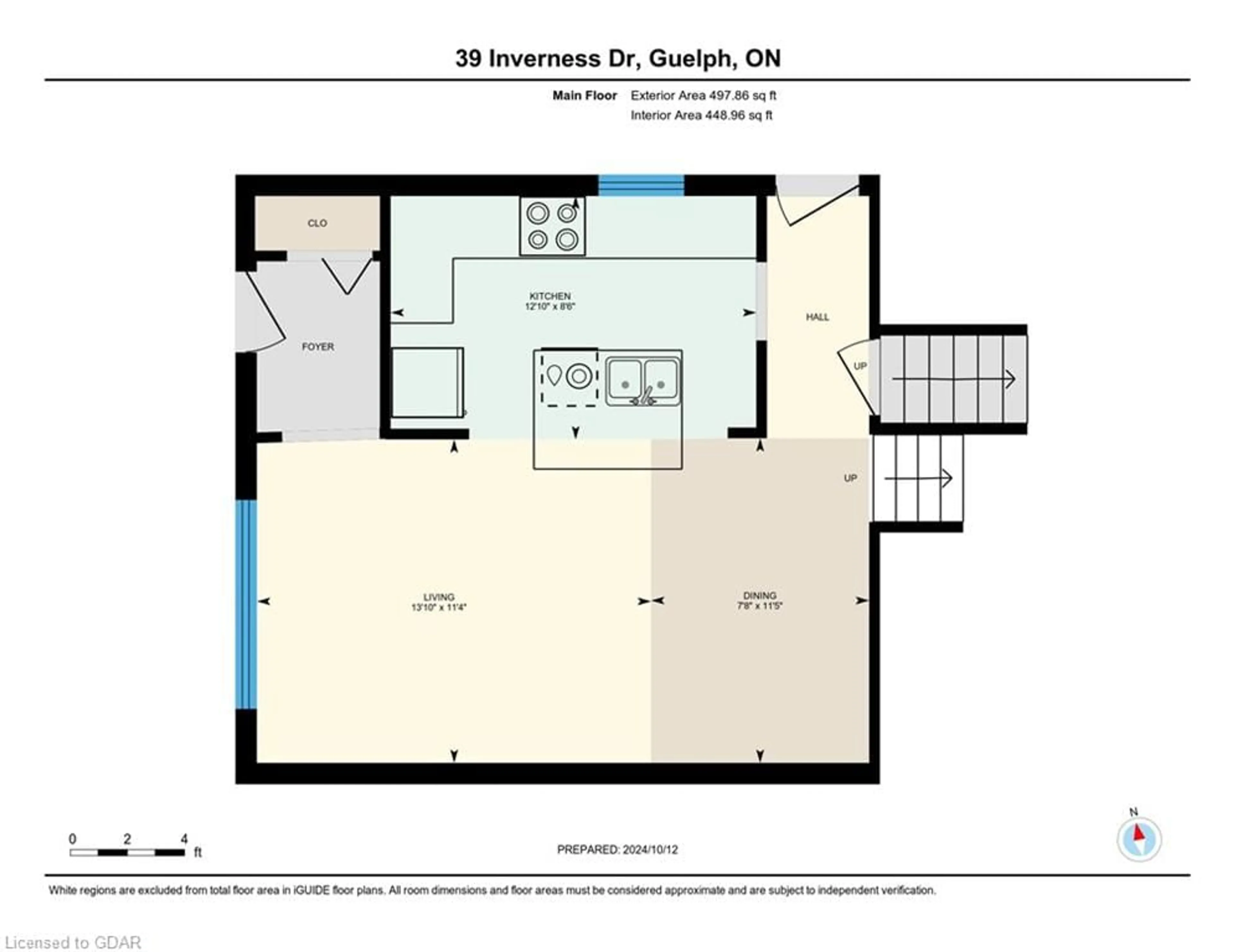 Floor plan for 39 Inverness Dr, Guelph Ontario N1E 3M1