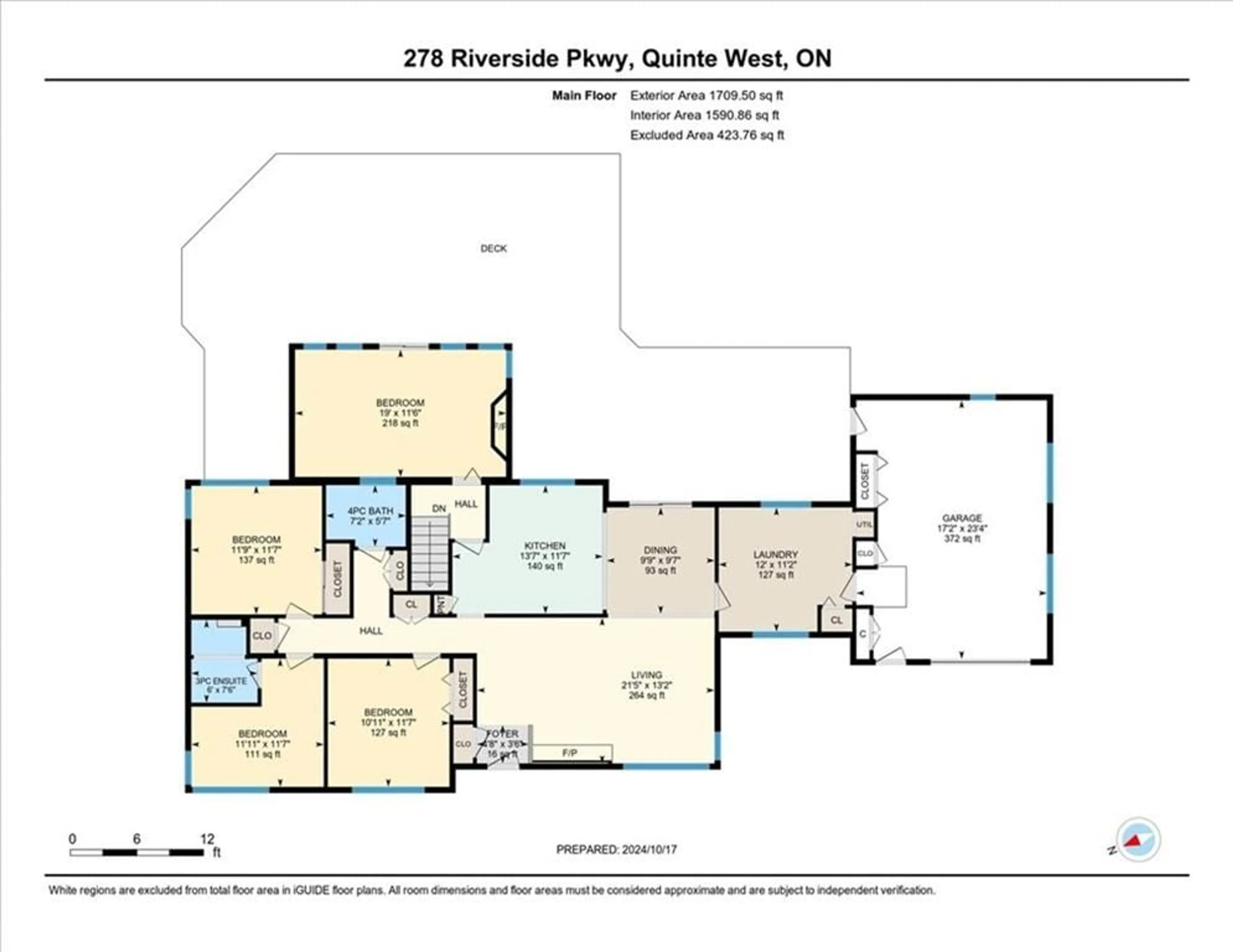 Floor plan for 278 Riverside Pky, Frankford Ontario K0K 2C0