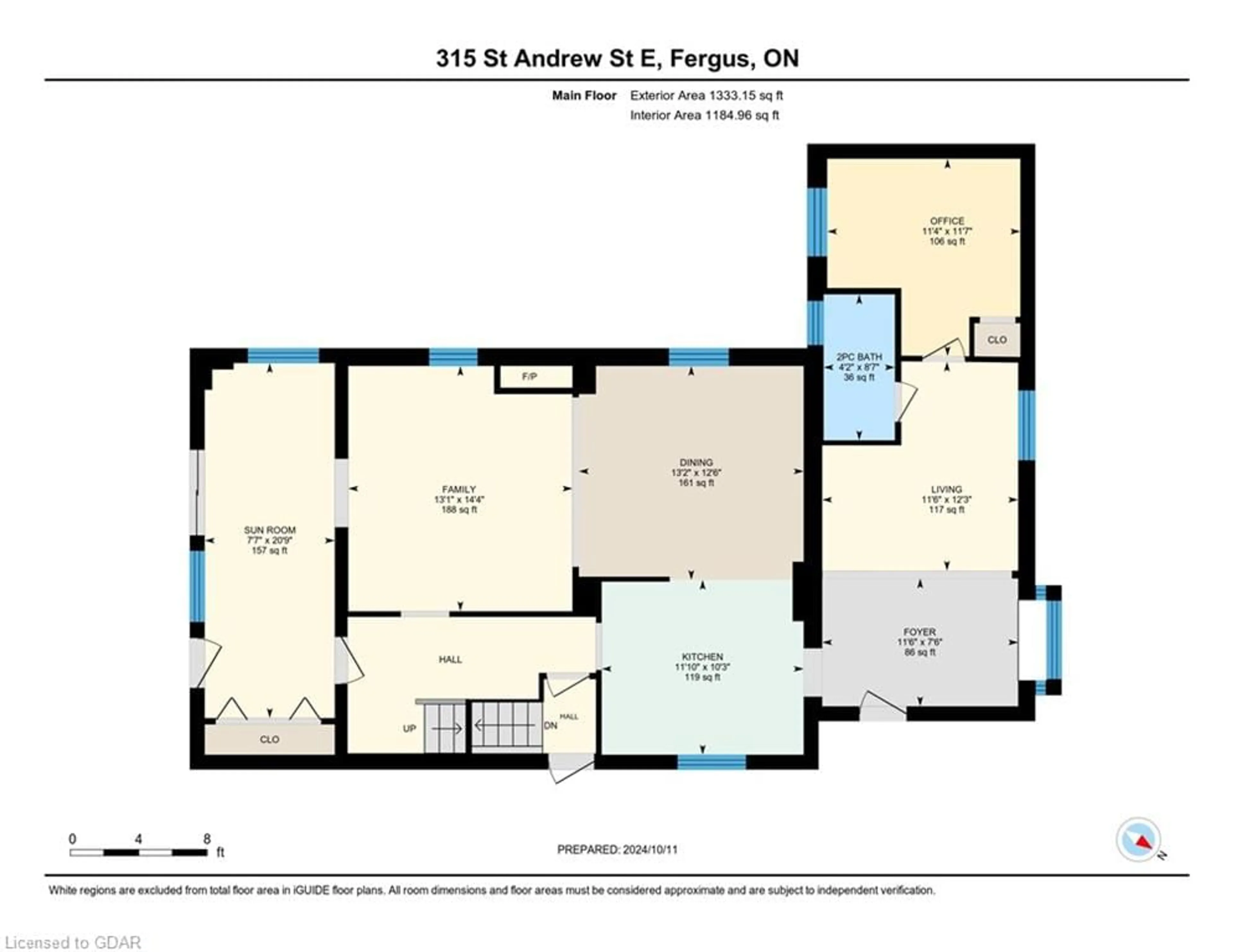 Floor plan for 315 St Andrew St, Fergus Ontario N1M 1R3