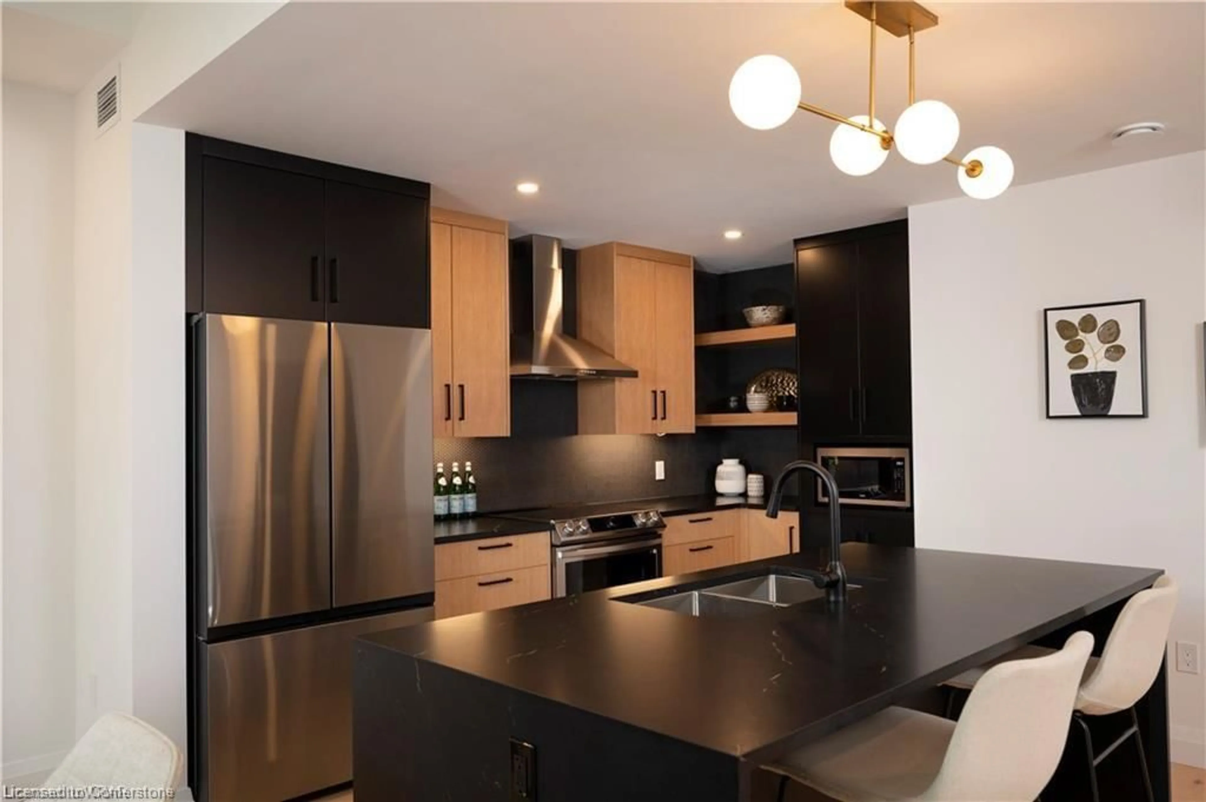 Contemporary kitchen, wood floors for 92 Elgin St, Embro Ontario N0J 1J0