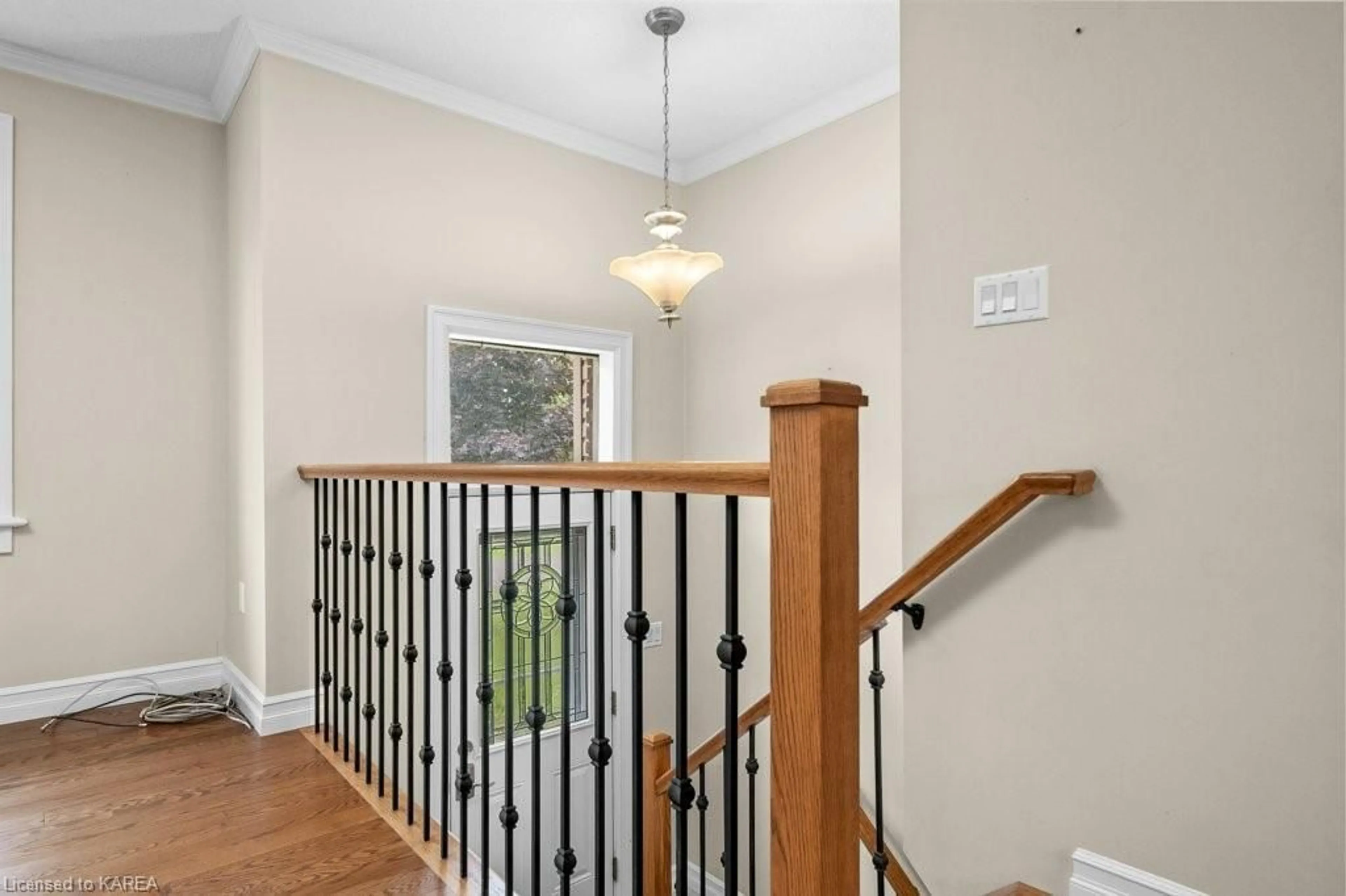 Indoor foyer, wood floors for 21 Centre St, Newburgh Ontario K0K 2S0