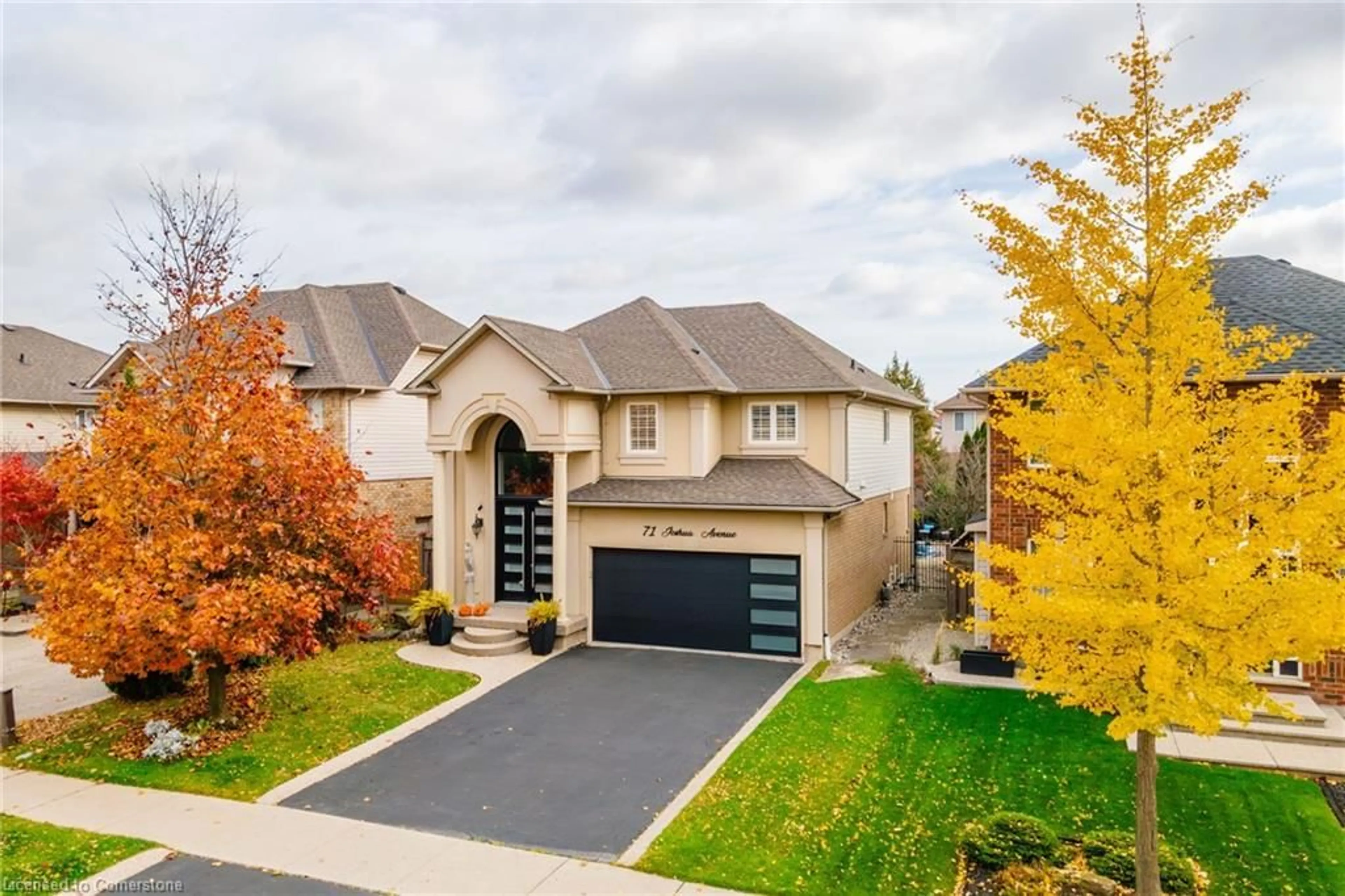 Frontside or backside of a home, the street view for 71 Joshua Ave, Ancaster Ontario L9K 1P8