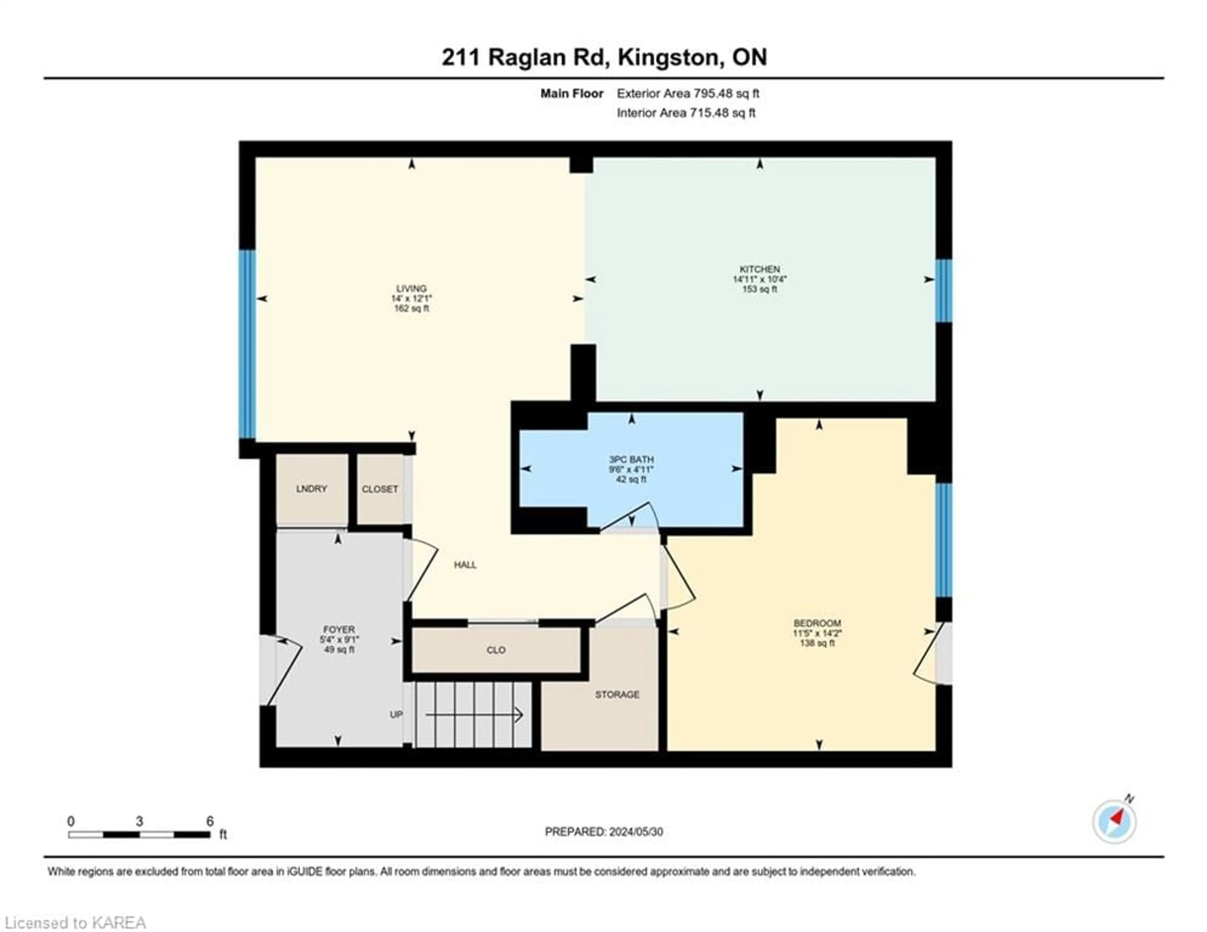 Floor plan for 211 Raglan Rd, Kingston Ontario K7K 1L5