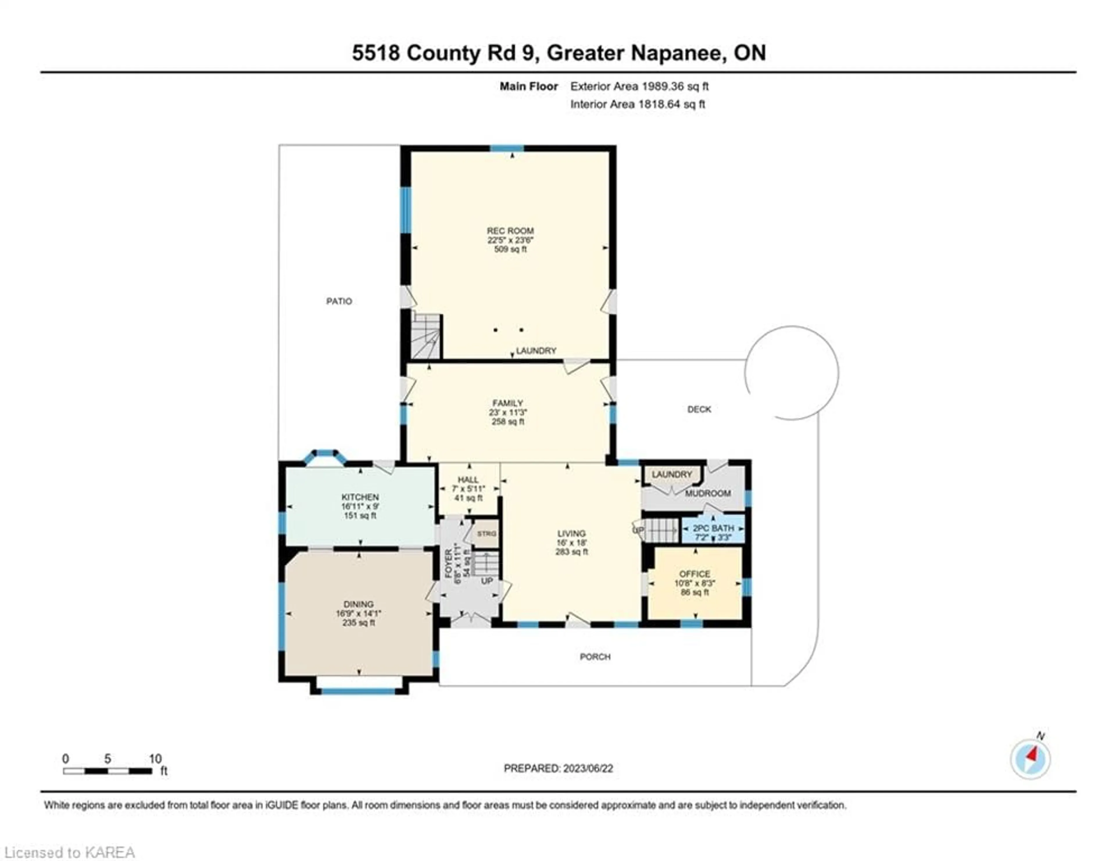 Floor plan for 5518 County Road 9, Napanee Ontario K7R 3K8