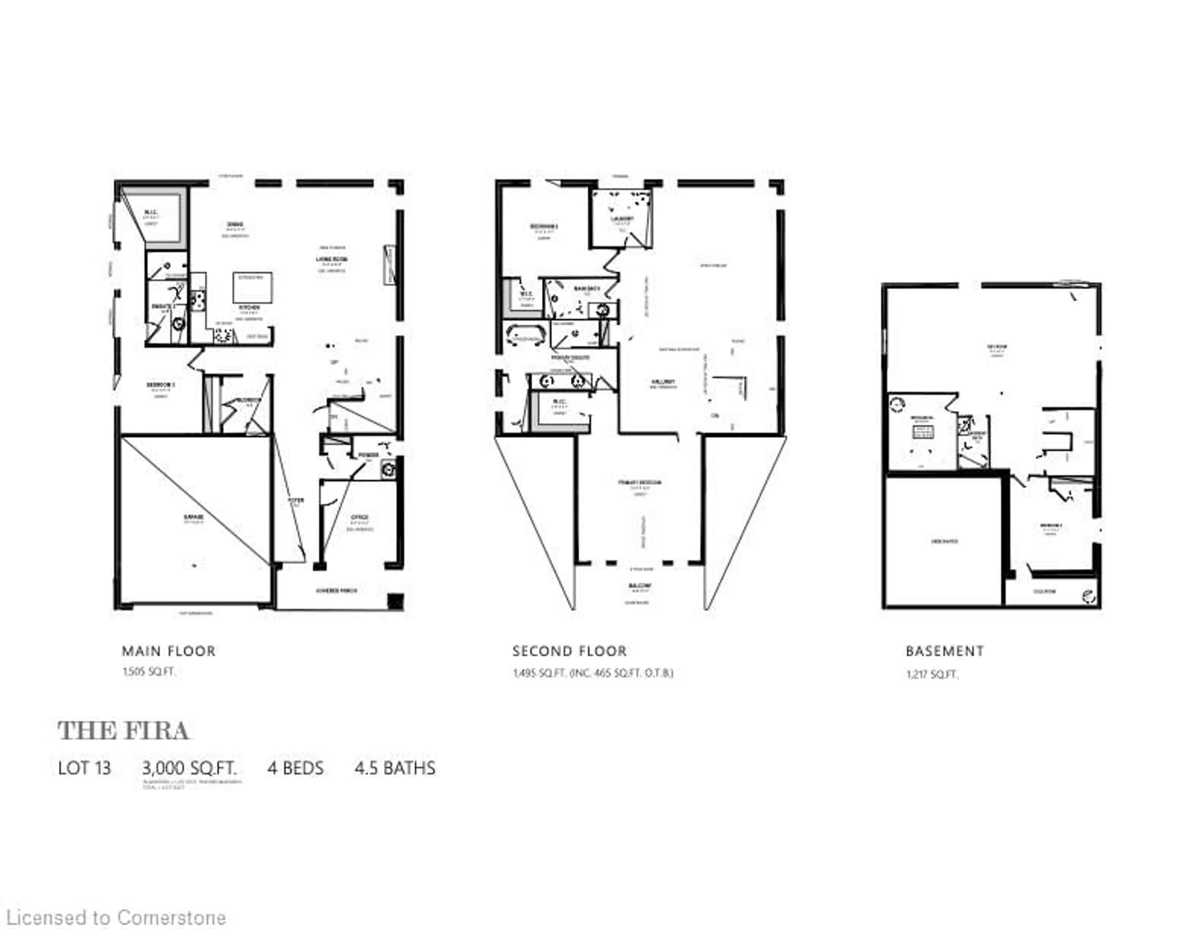 Floor plan for 955 Stonecliffe Walk, Kitchener Ontario N2P 0K5