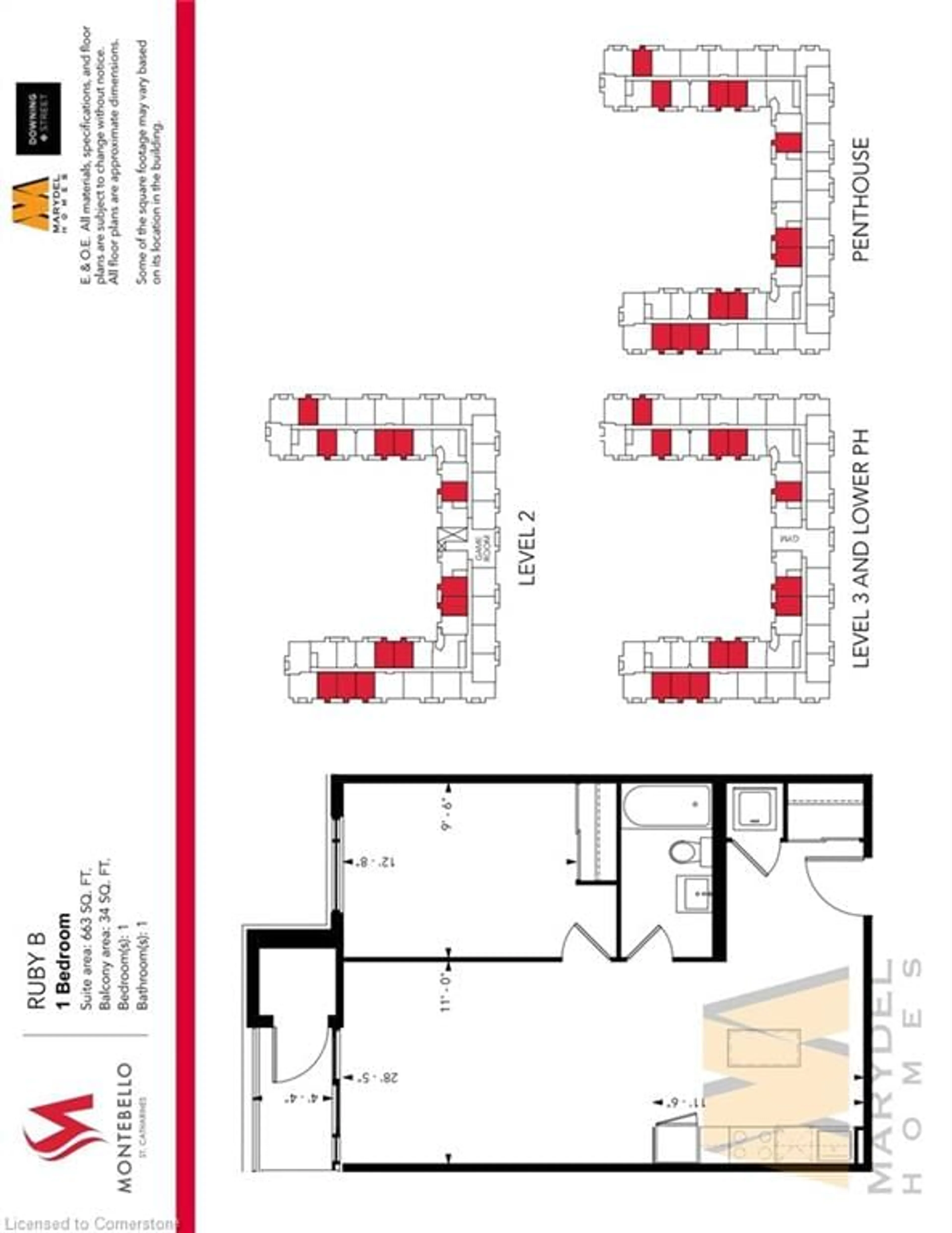 Floor plan for 50 Herrick Ave #339, St. Catharines Ontario L2P 0G3