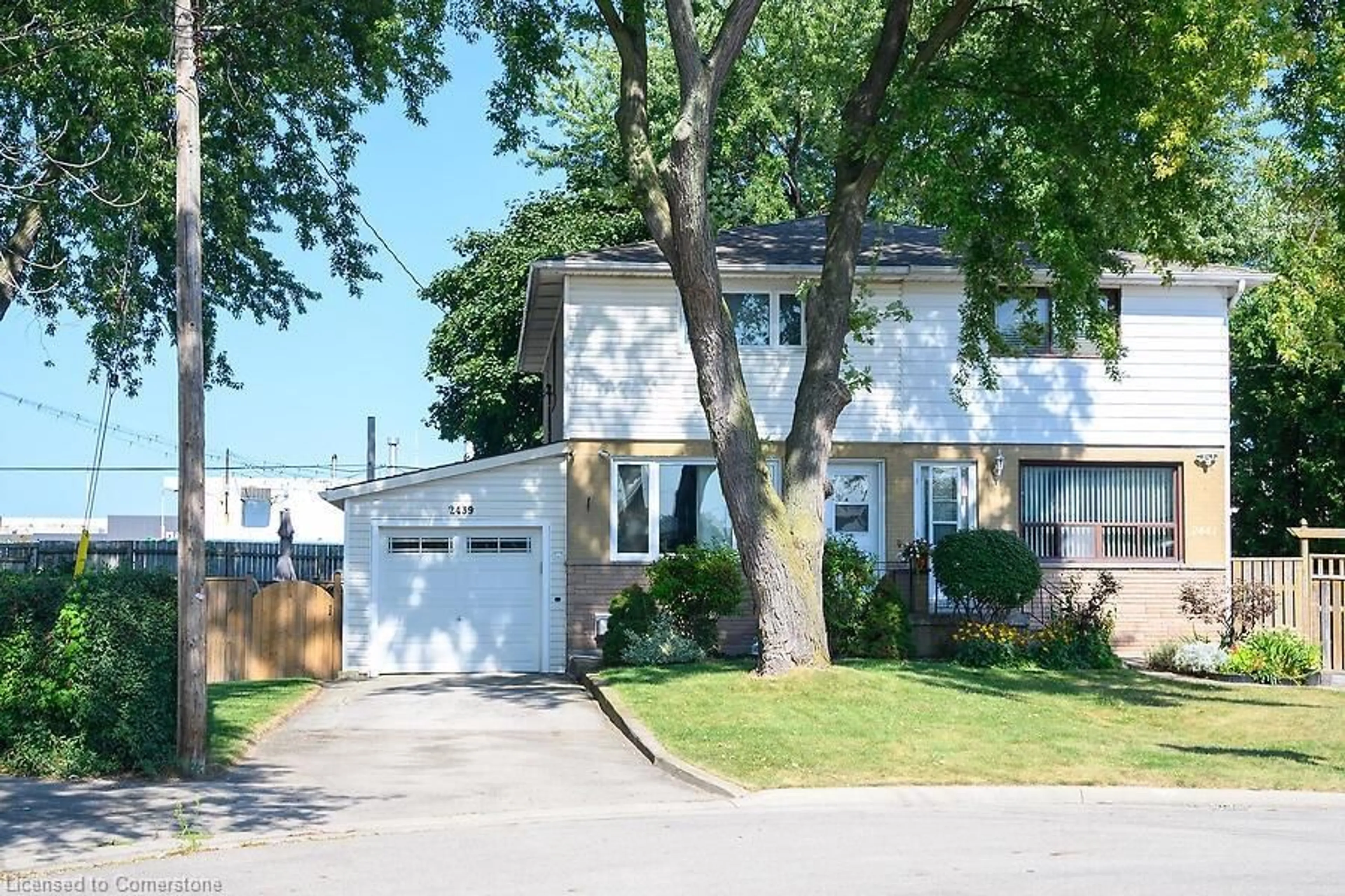 Frontside or backside of a home, the street view for 2439 Barclay Rd, Burlington Ontario L7R 2B7