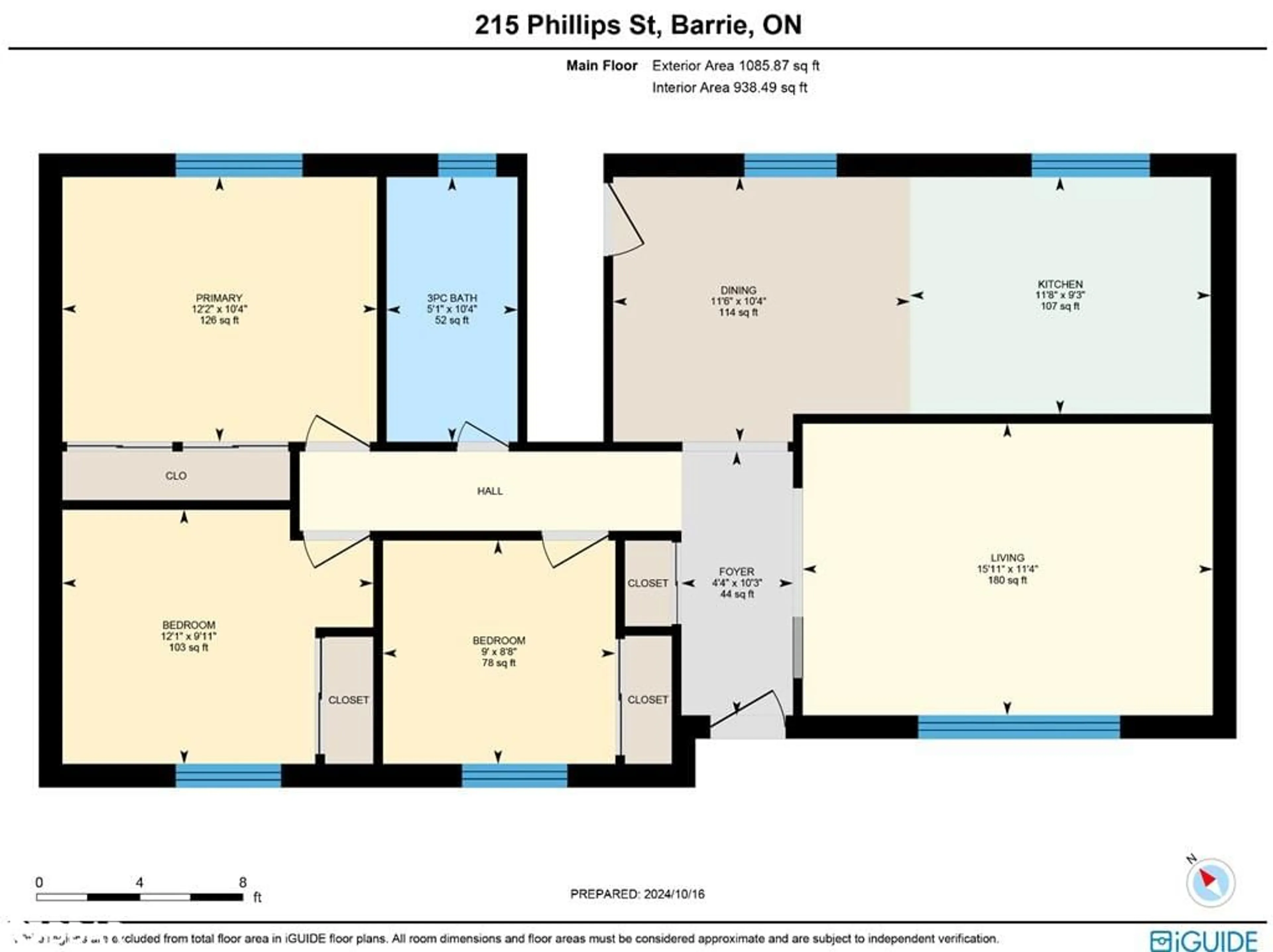 Floor plan for 215 Phillips St, Barrie Ontario L4N 3V2