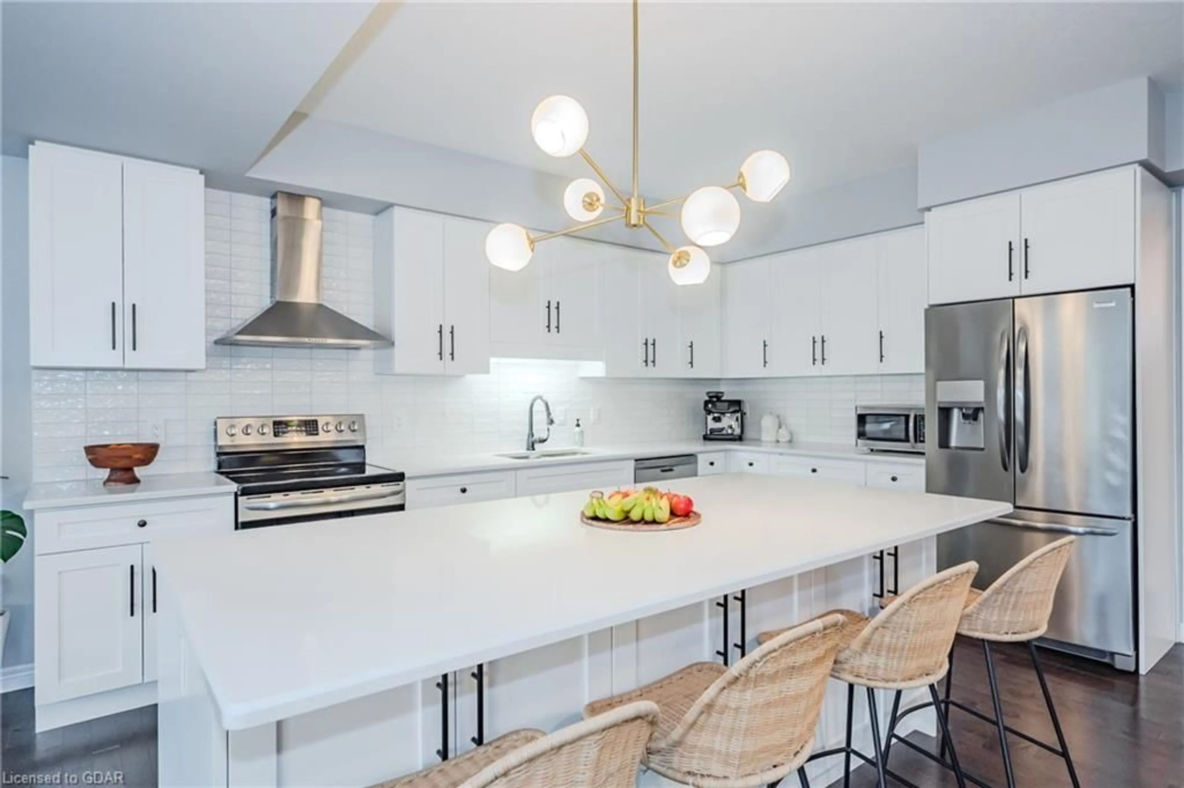 Contemporary kitchen, wood floors for 173 Macalister Blvd, Guelph Ontario N1G 0G7