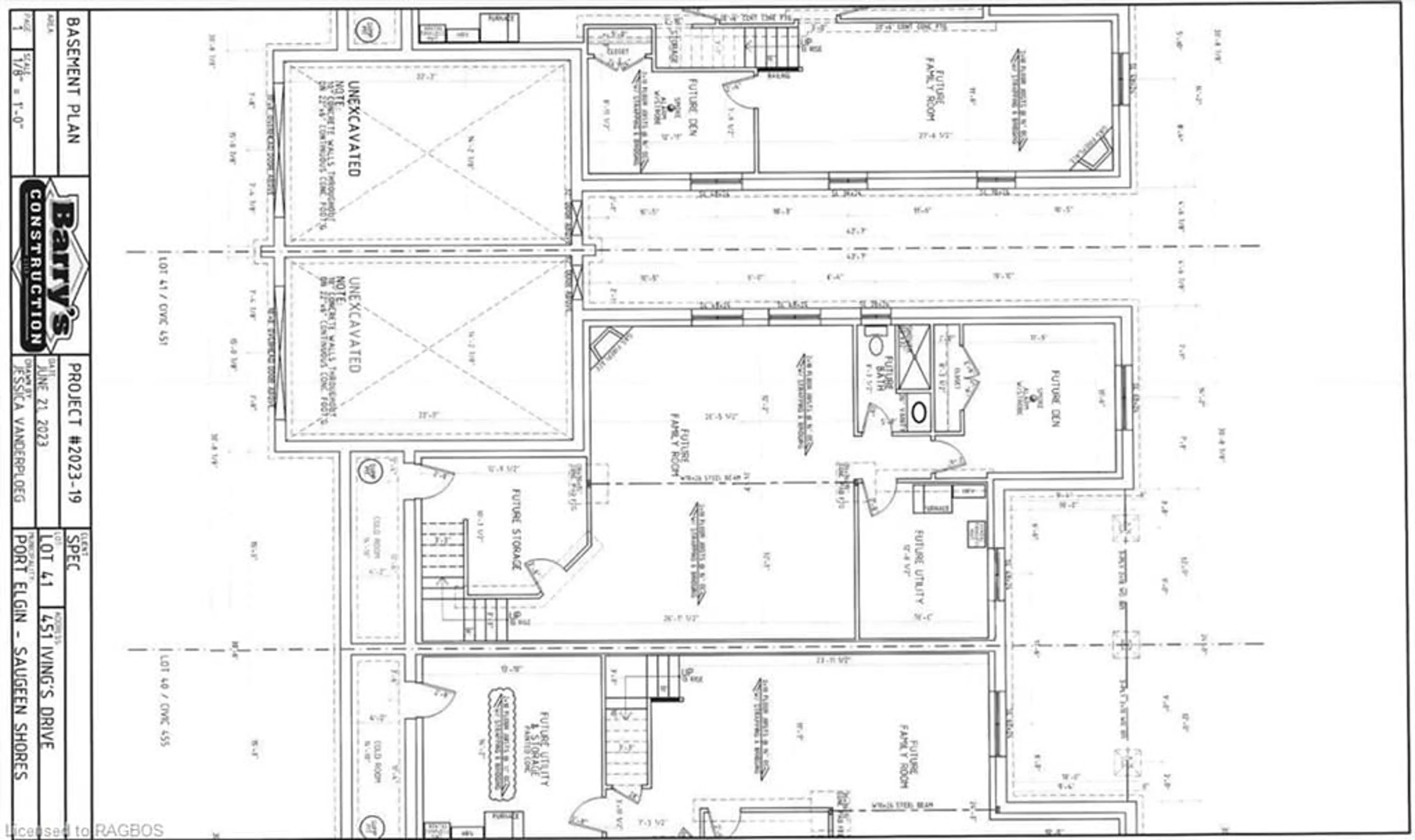 Floor plan for 451 Ivings Dr, Port Elgin Ontario N0H 2C3