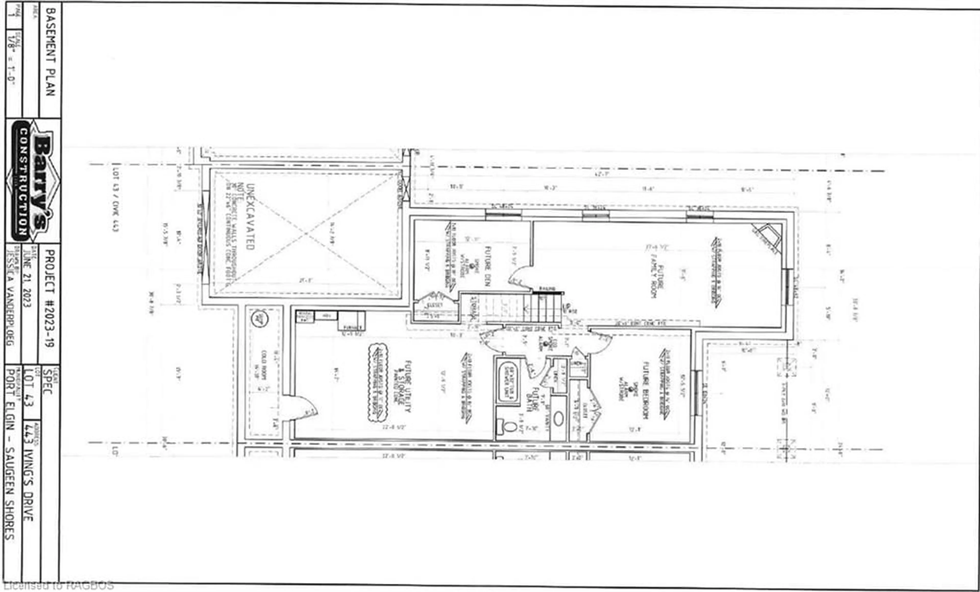 Floor plan for 443 Ivings Dr, Port Elgin Ontario N0H 2C3