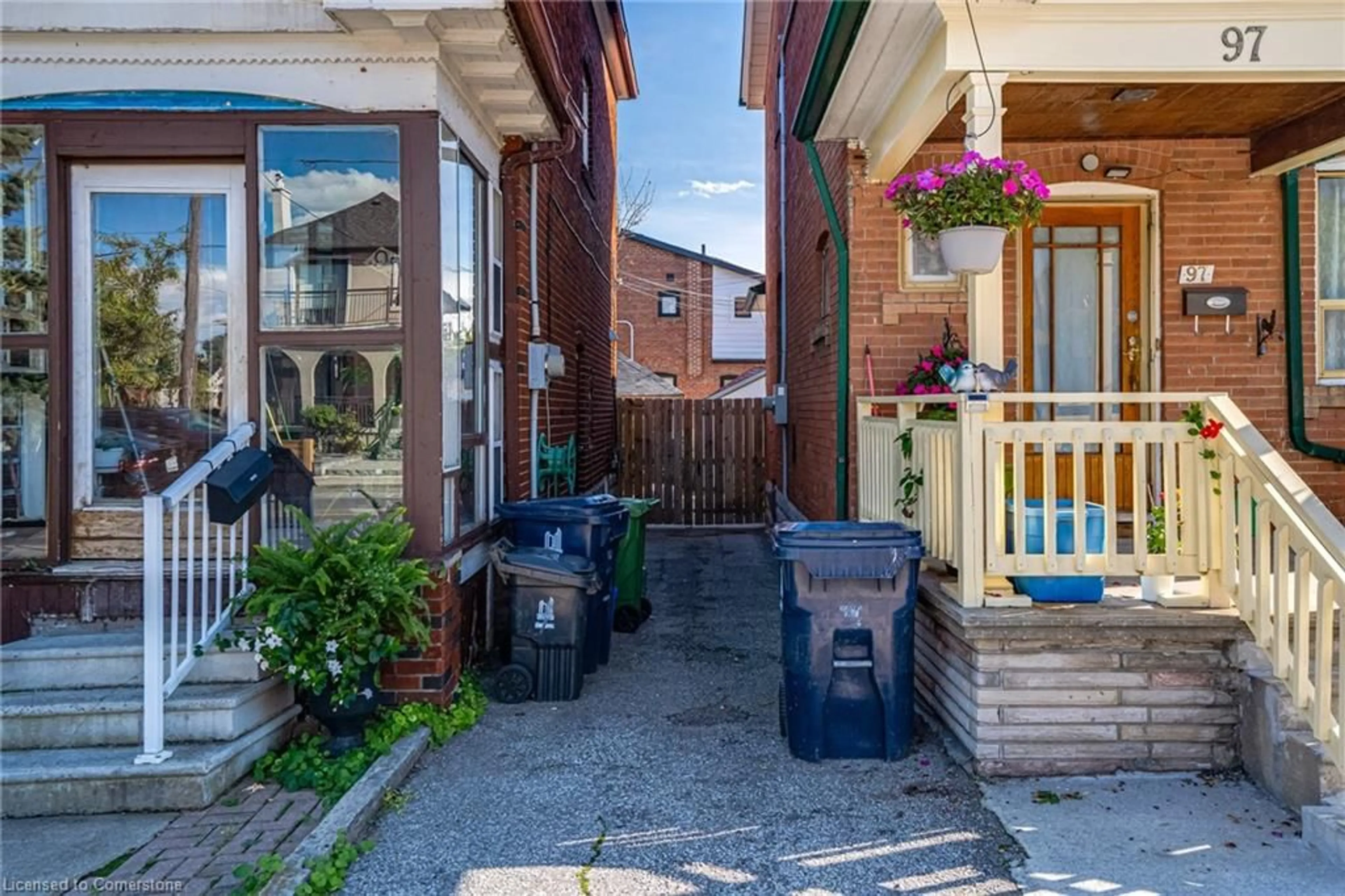 Patio, the street view for 95 Rogers Rd, Toronto Ontario M6E 1P4