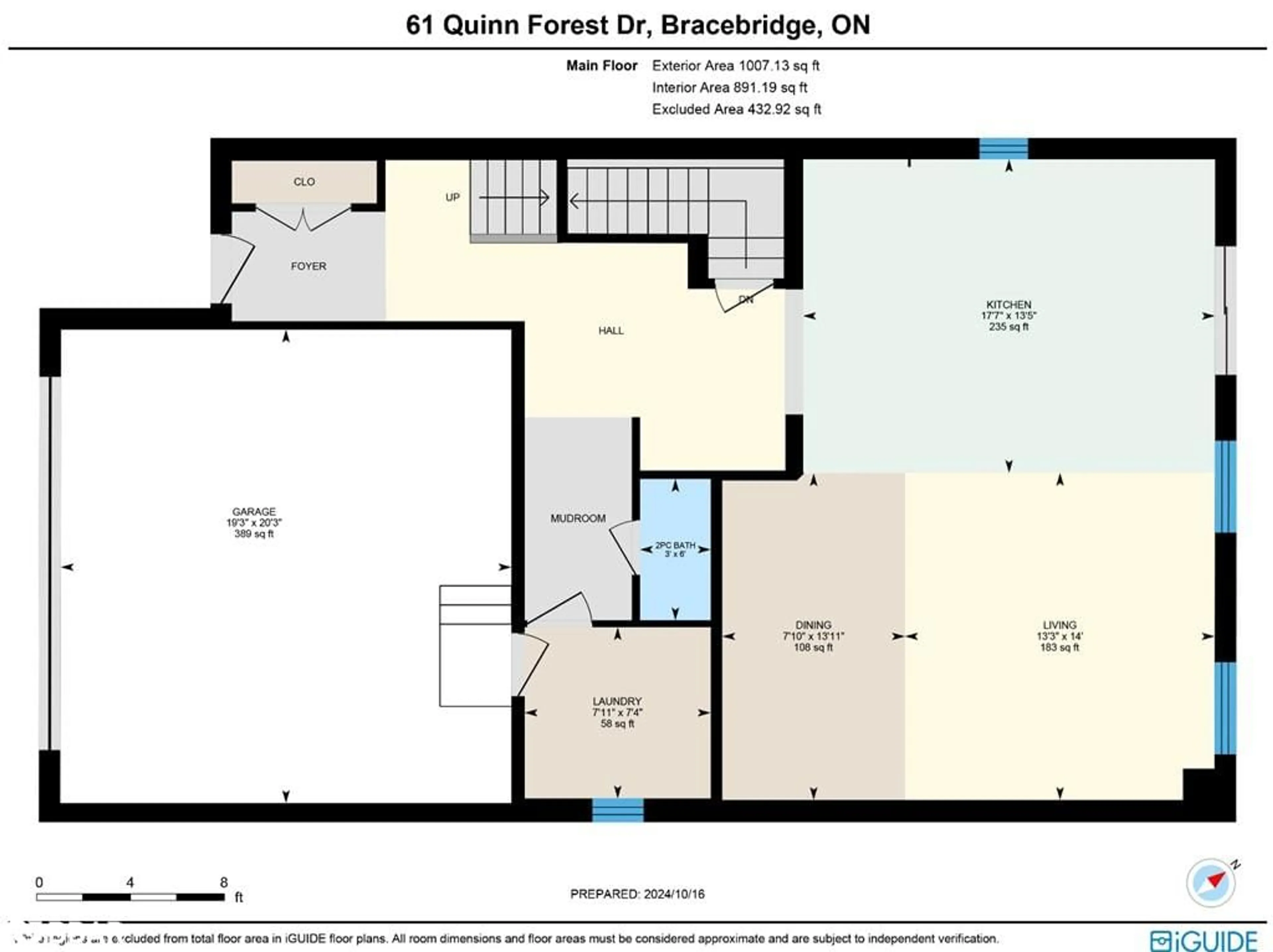 Floor plan for 61 Quinn Forest Dr, Bracebridge Ontario P1L 0C8