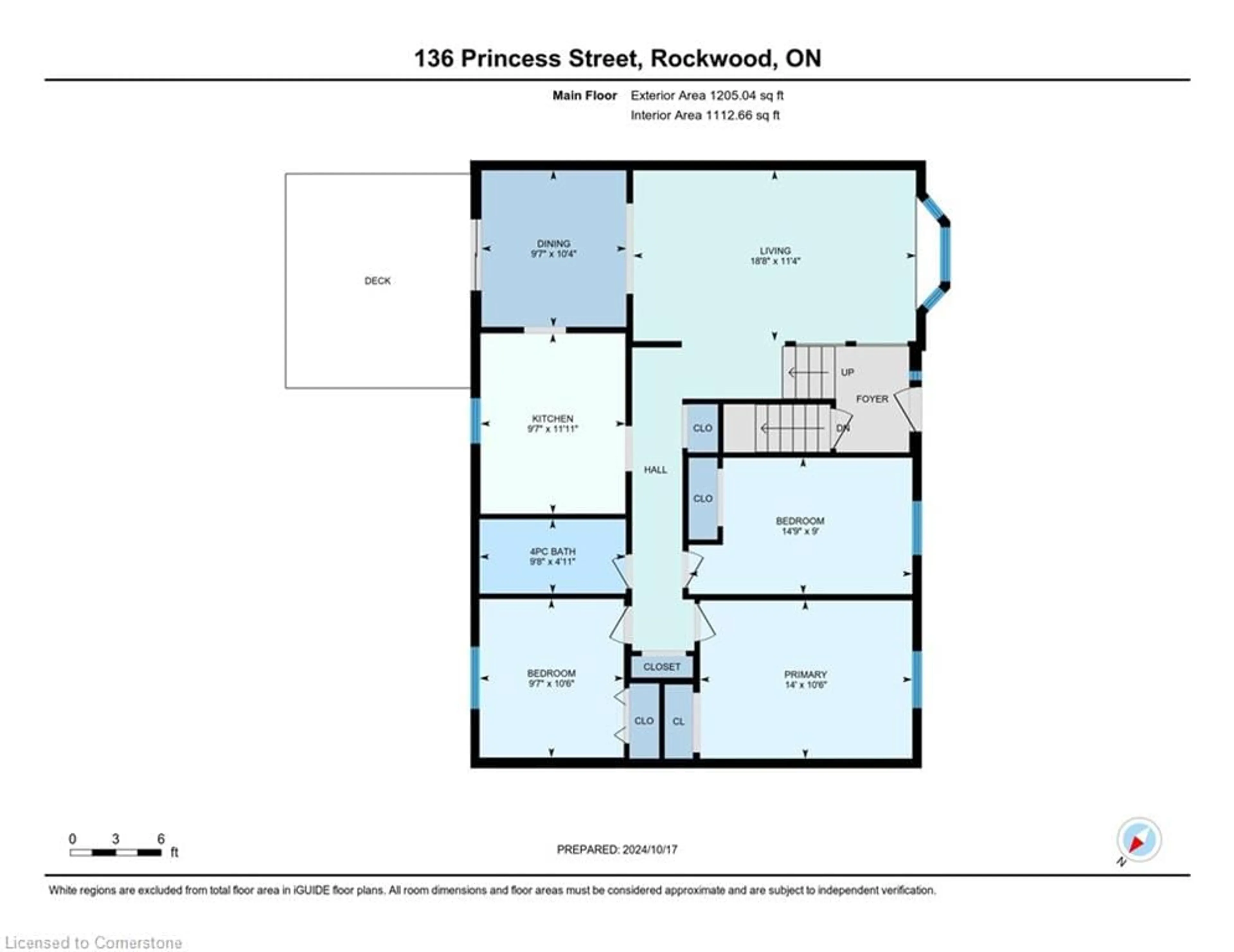 Floor plan for 136 Princess St, Rockwood Ontario N0B 2K0