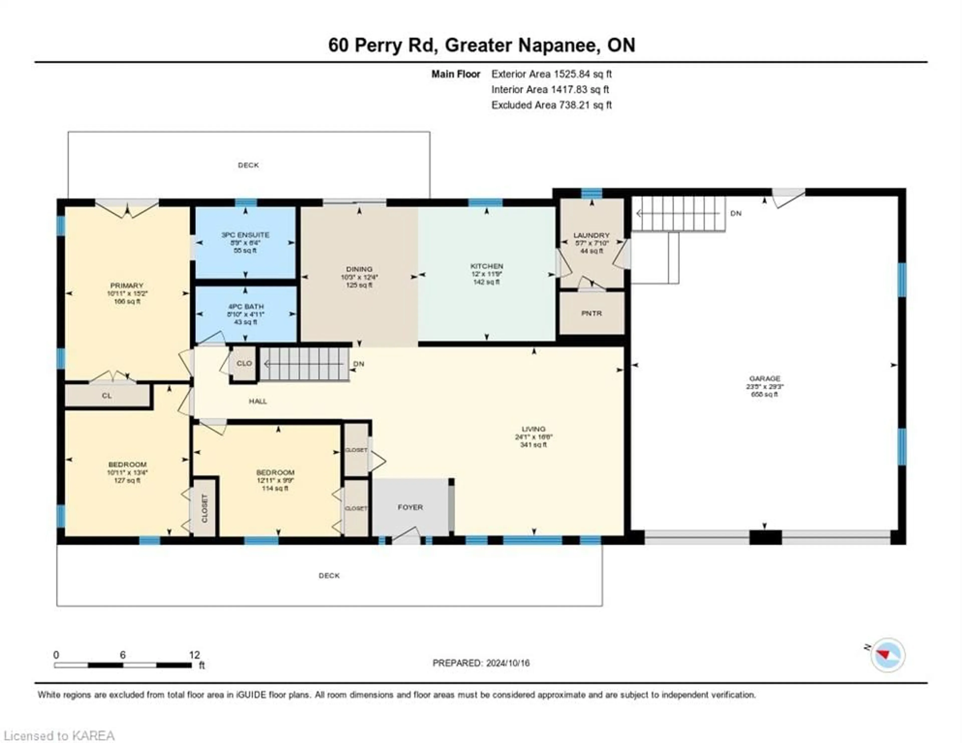 Floor plan for 60 Perry Rd, Napanee Ontario K7R 3K6