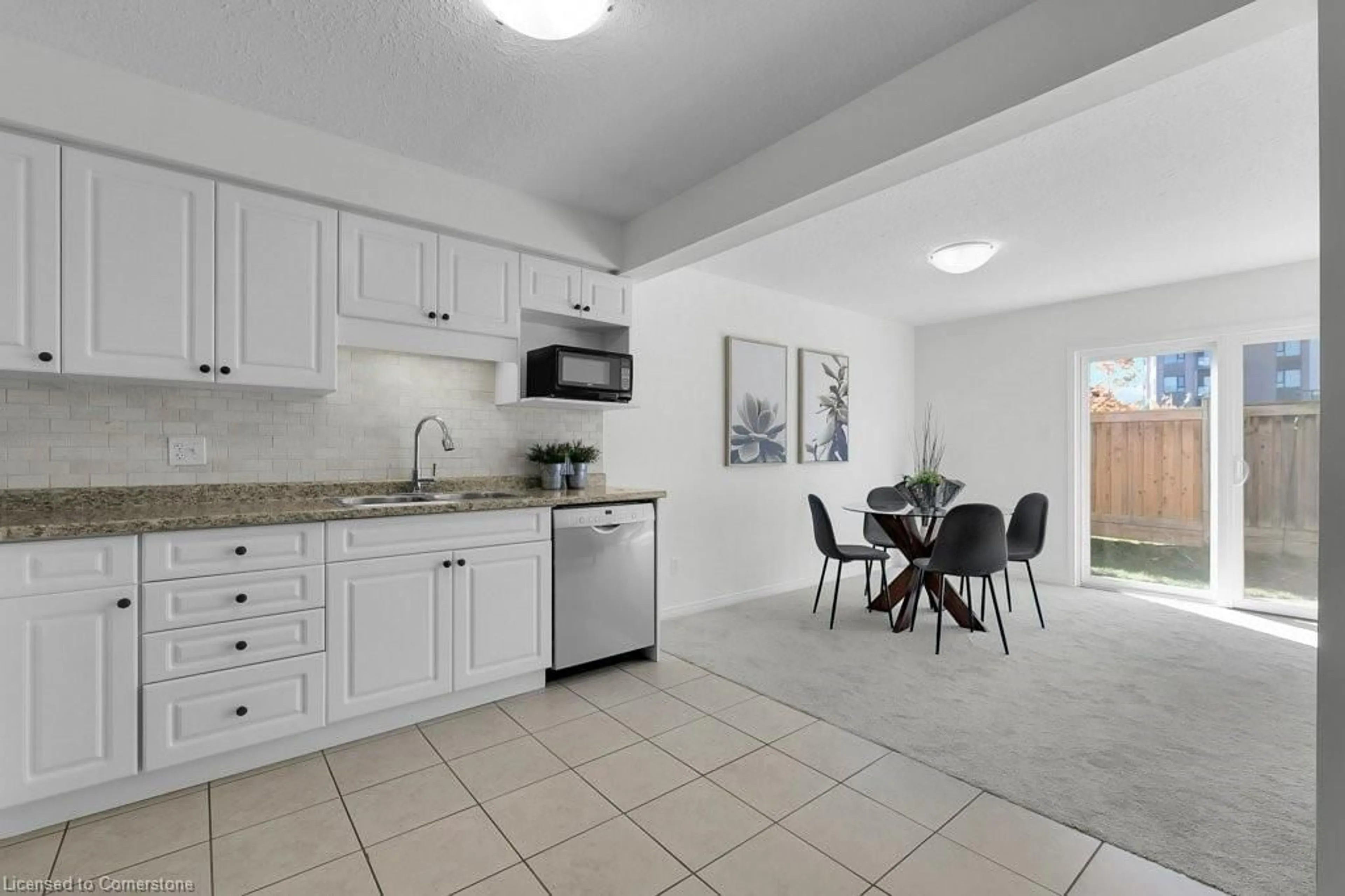 Standard kitchen, ceramic floors, cottage for 10 Fallowfield Dr #7, Kitchener Ontario N2C 0A4