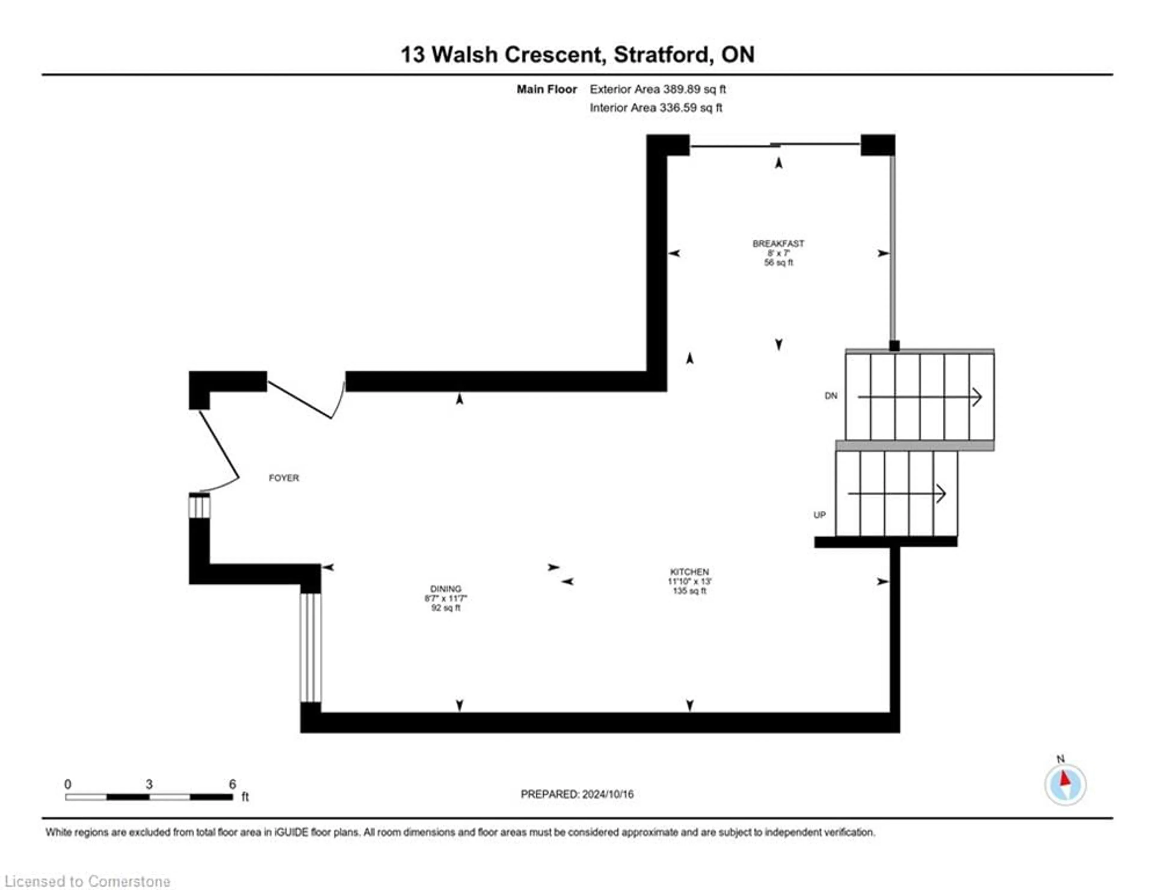 Floor plan for 13 Walsh Cres, Stratford Ontario N5A 7X8