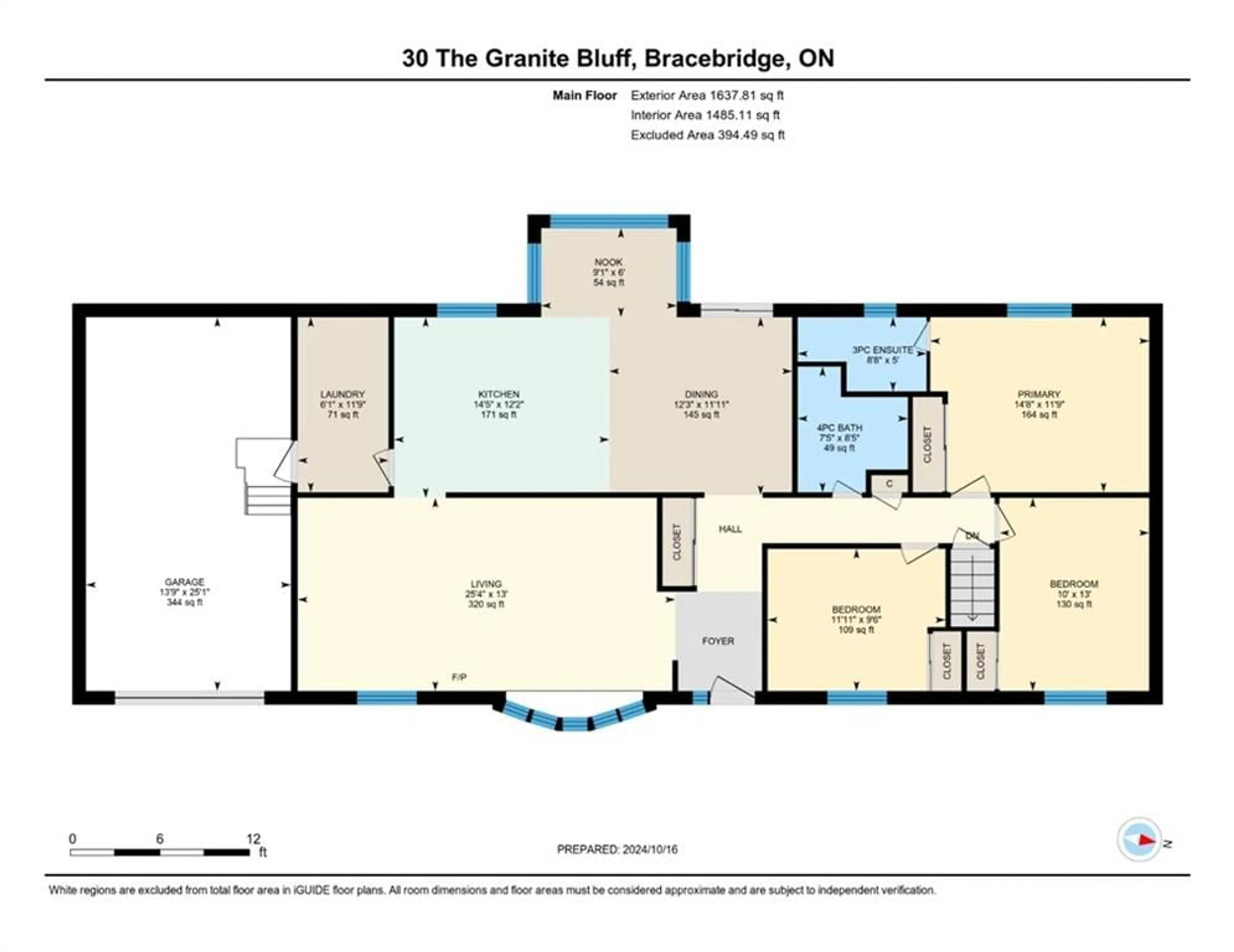 Floor plan for 30 The Granite Bluff, Bracebridge Ontario P1L 1L4