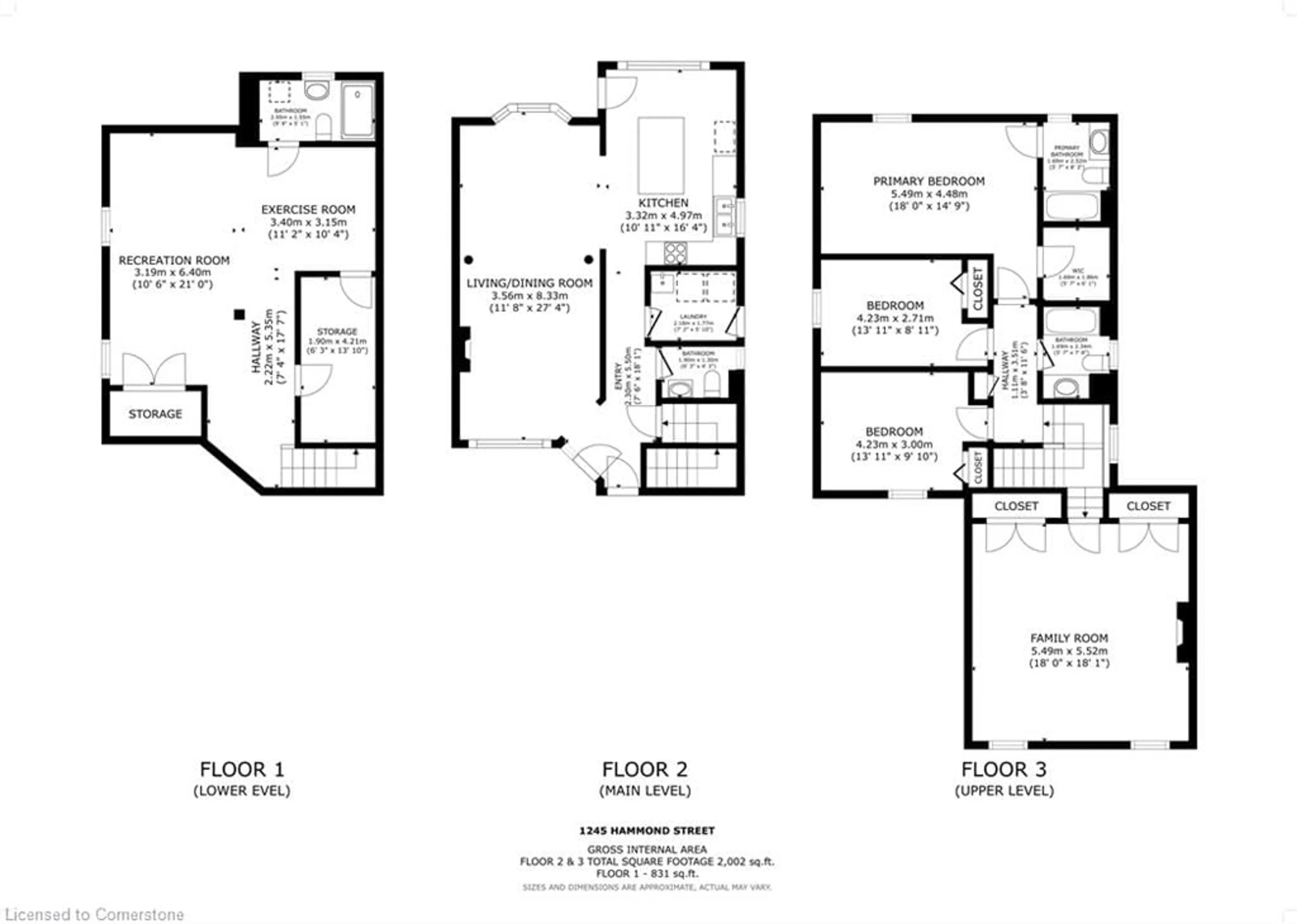 Floor plan for 1245 Hammond St, Burlington Ontario L7S 2E4