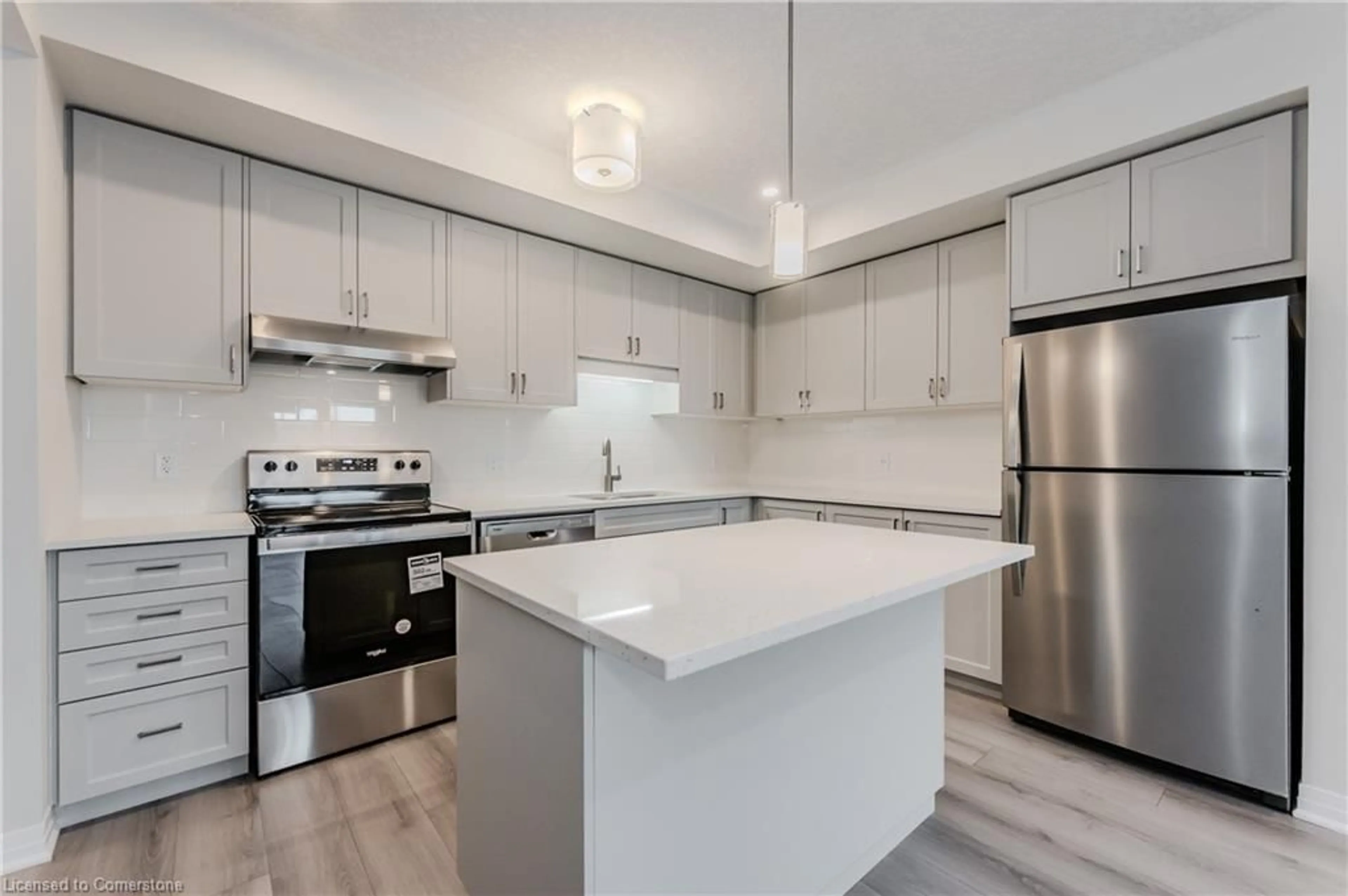 Open concept kitchen for 142 Foamflower Pl #D057, Waterloo Ontario N2V 0G9