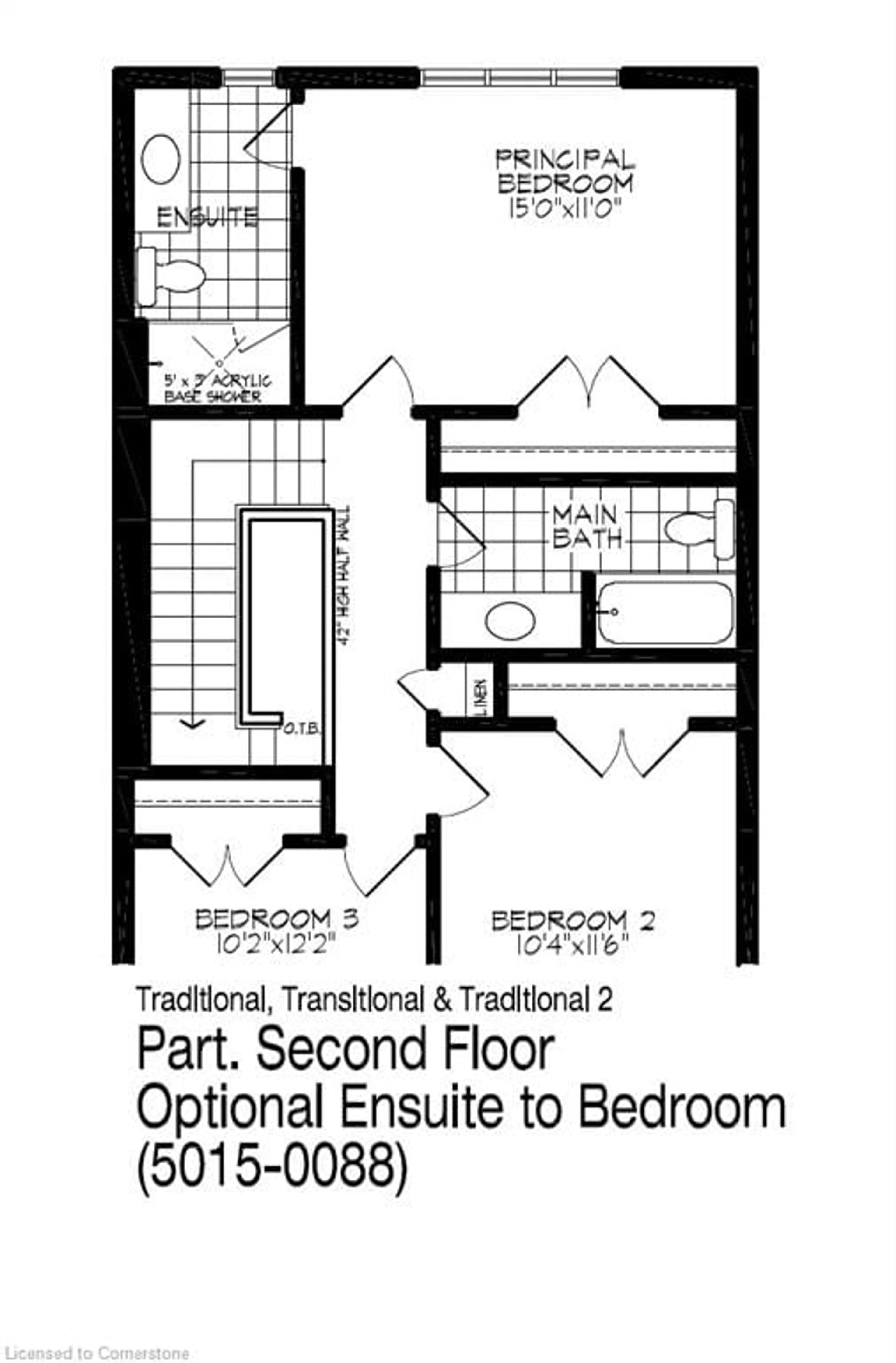 Floor plan for 38 Pine Warbler St #Lot 0027, Kitchener Ontario N2P 0K7