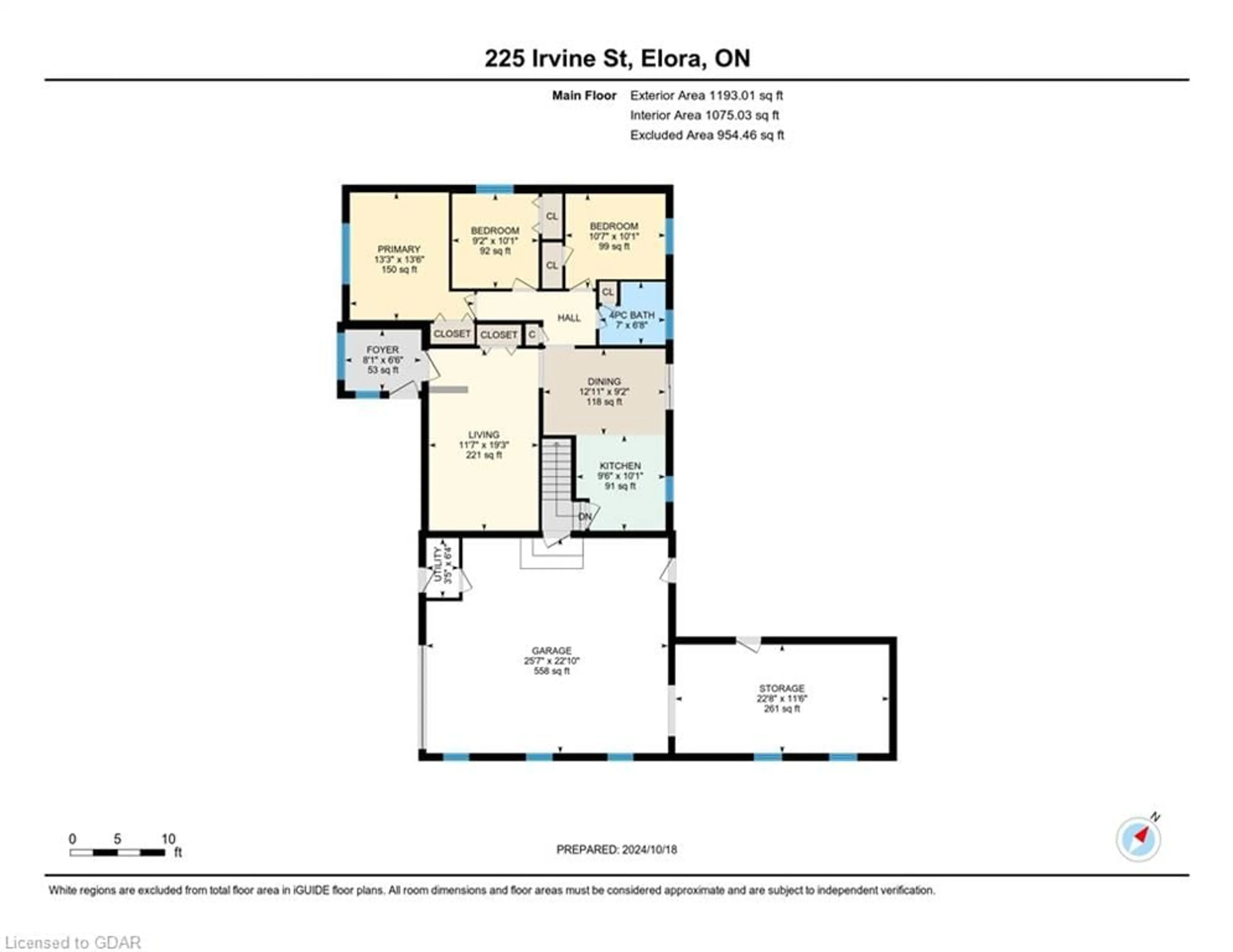 Floor plan for 225 Irvine St, Elora Ontario N0B 1S0