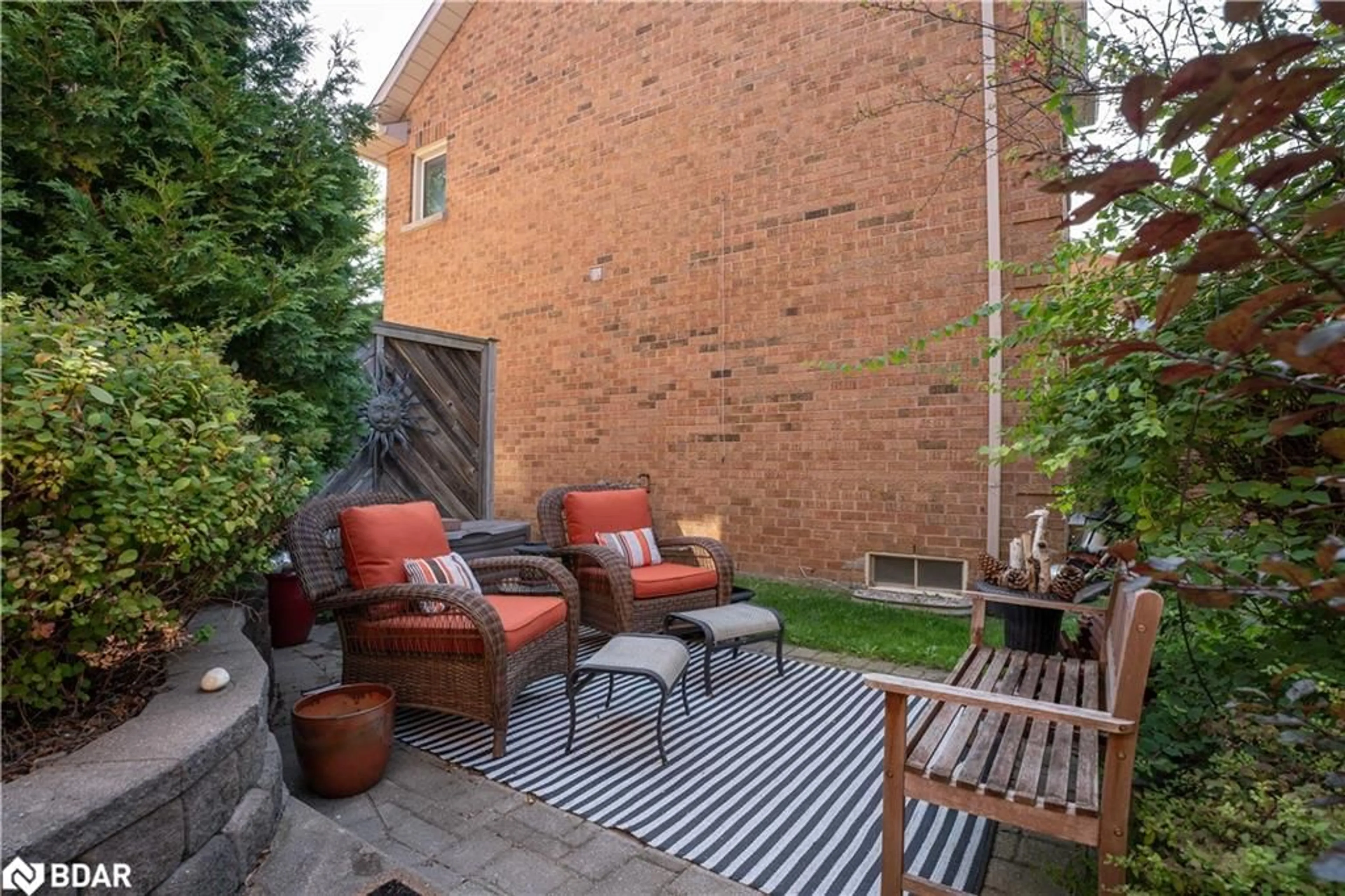 Patio, the fenced backyard for 19 Grand Forest Dr, Barrie Ontario L4N 7E7