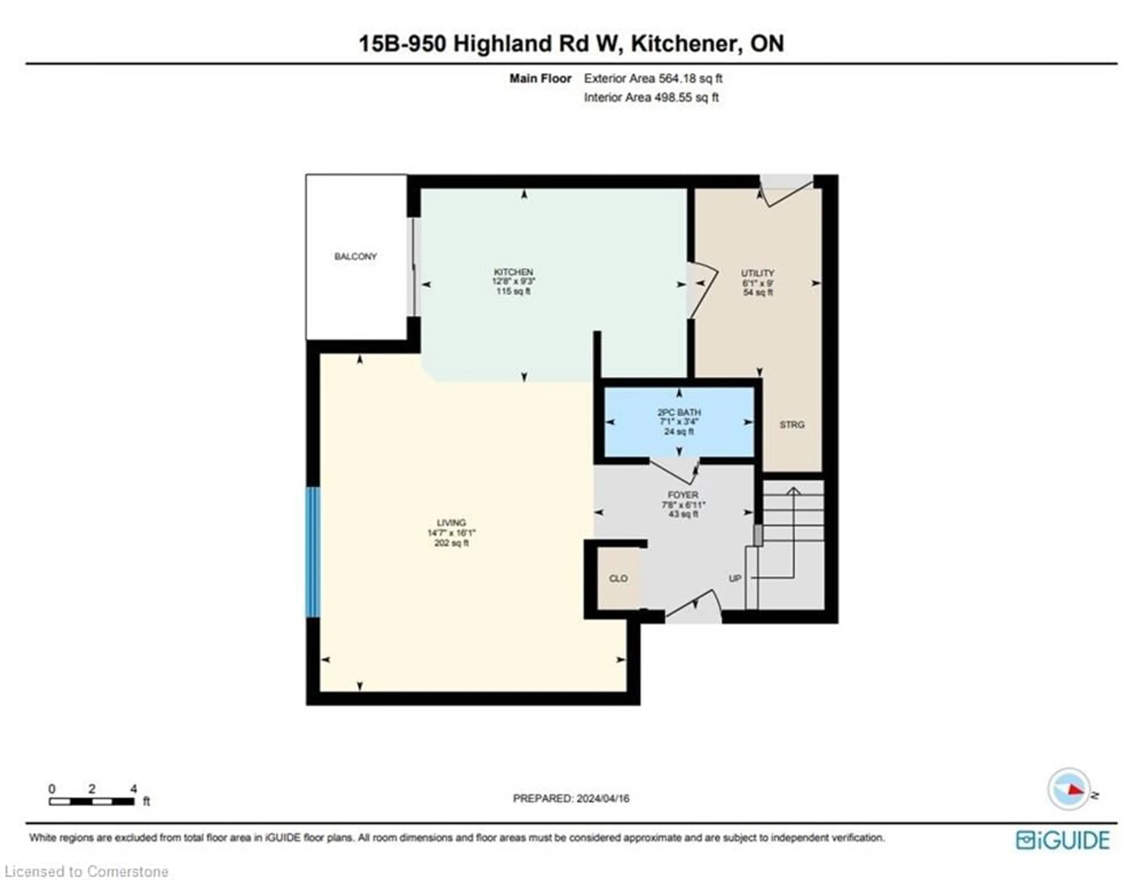 Floor plan for 950 Highland Rd #15, Kitchener Ontario N2N 0A5