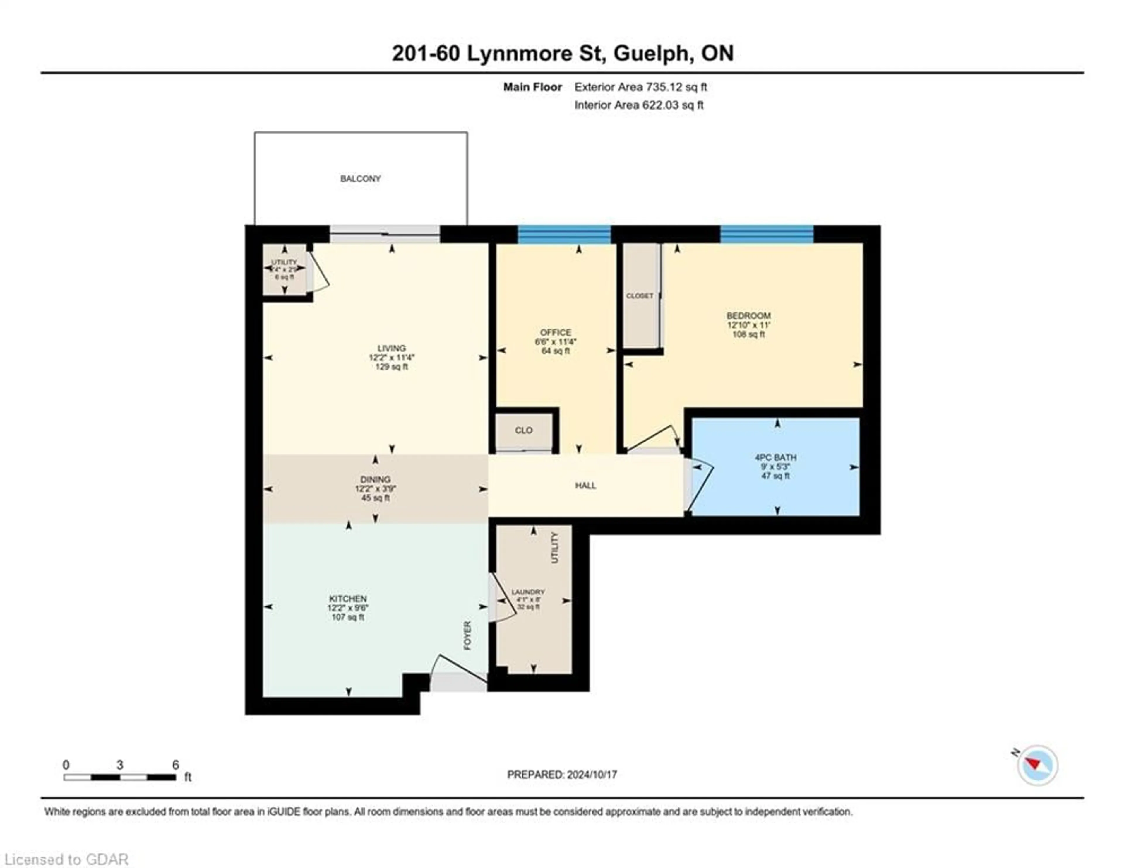 Floor plan for 60 Lynnmore St #201, Guelph Ontario N1L 0J8