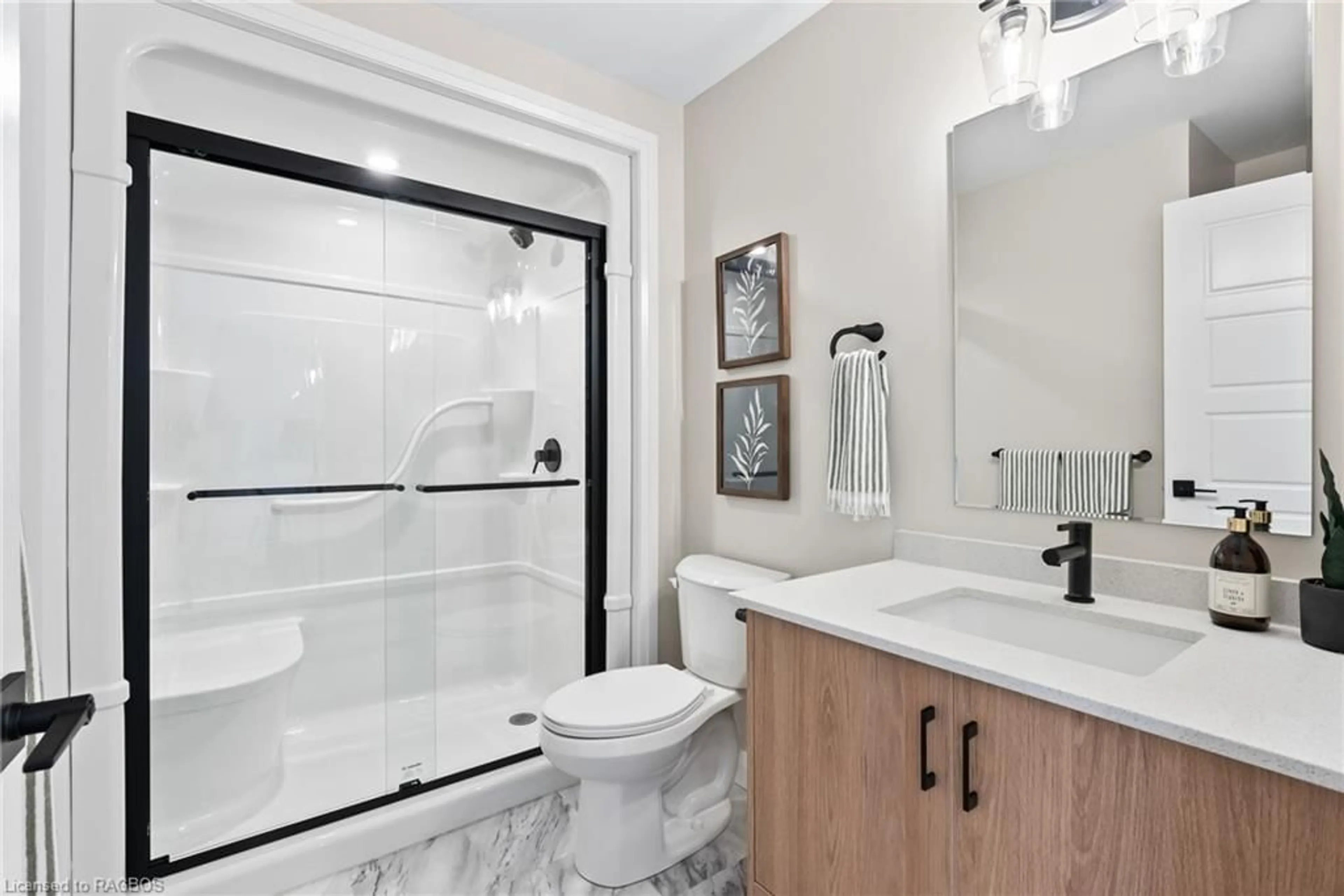 Bathroom, ceramic floors for 300 Canrobert St #1, Paisley Ontario N0G 2N0