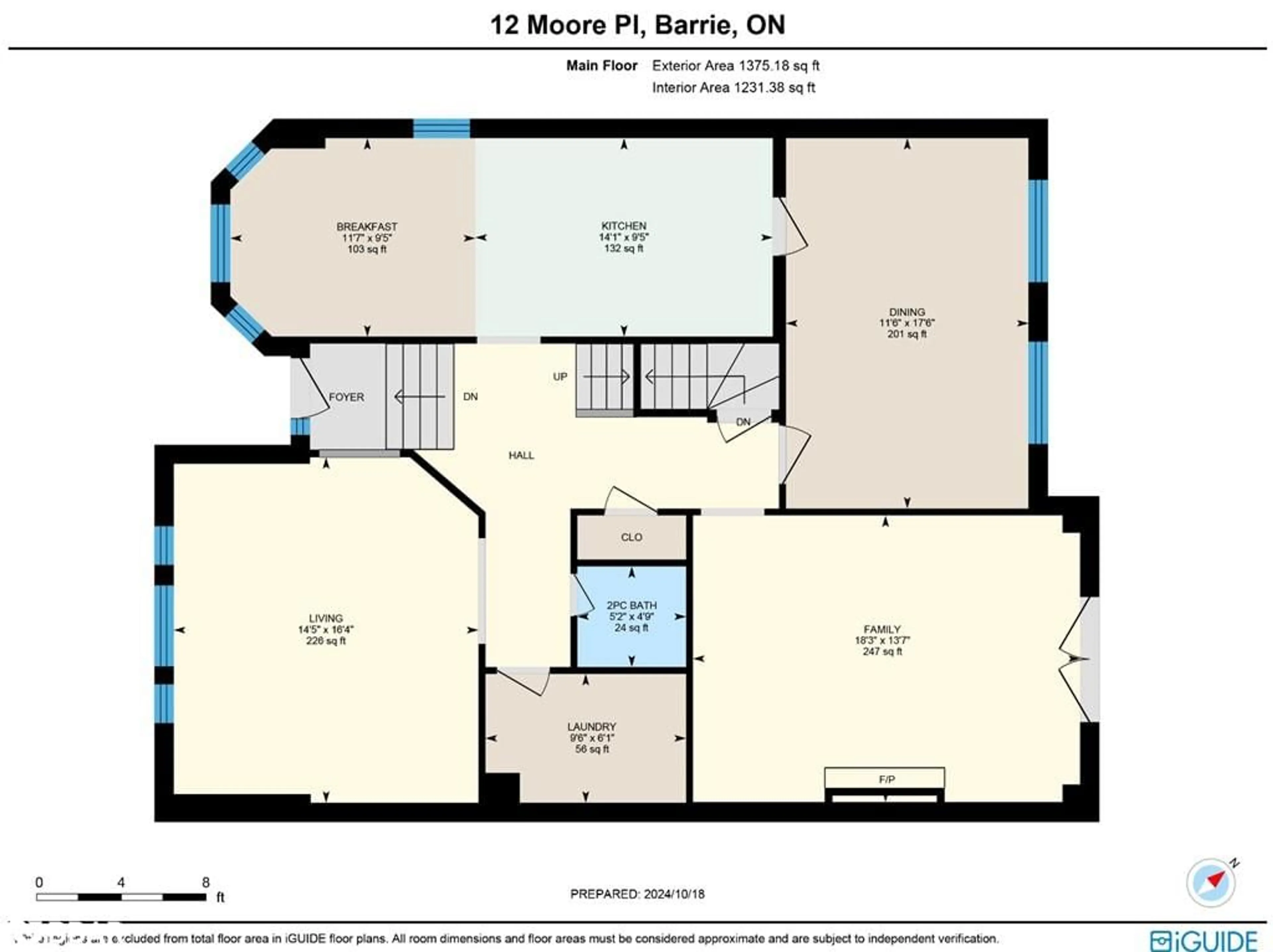 Floor plan for 12 Moore Pl, Barrie Ontario L4N 6N6