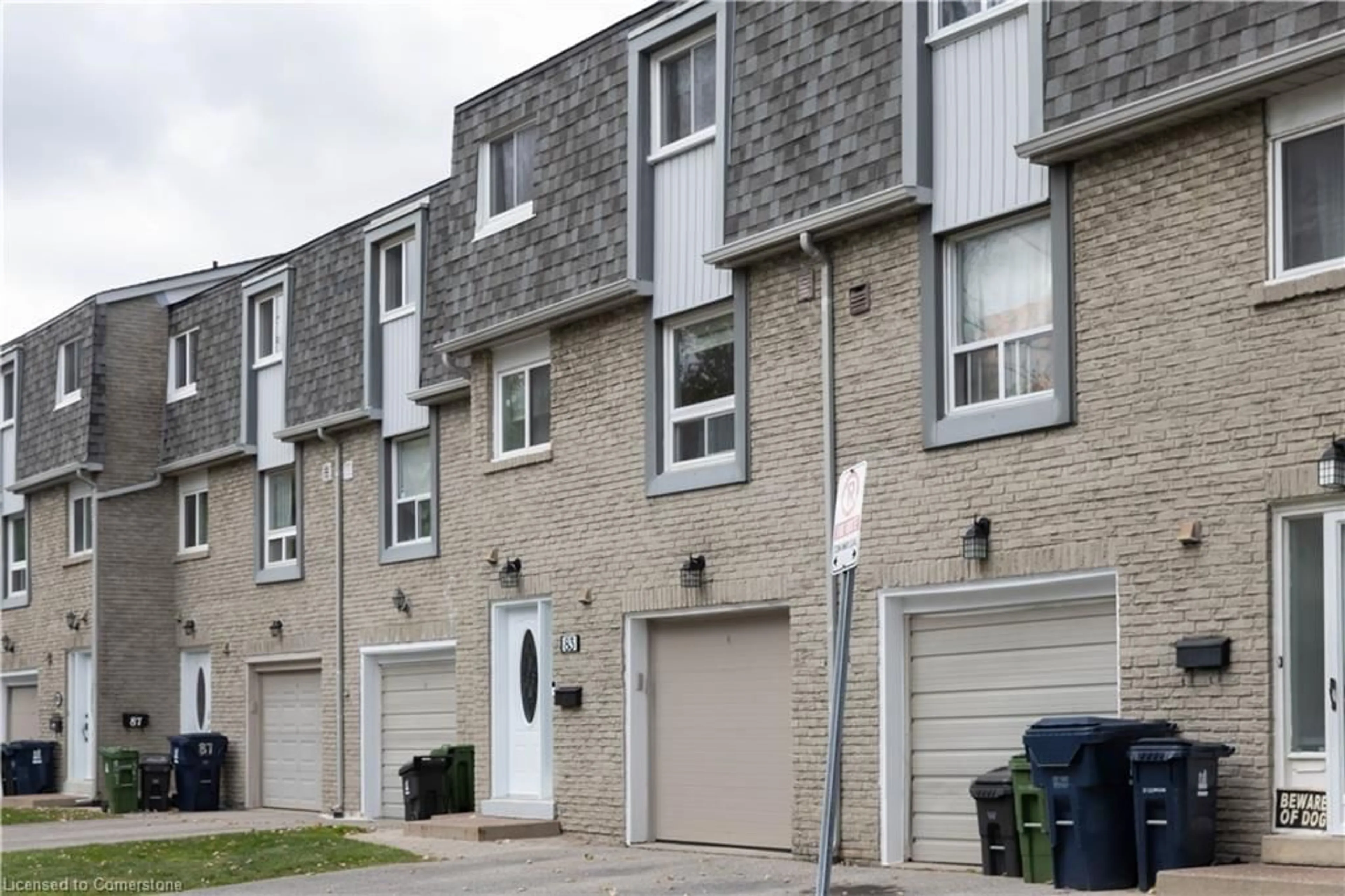 A pic from exterior of the house or condo, the street view for 1280 Bridletowne Cir #83, Scarborough Ontario M1W 2V4