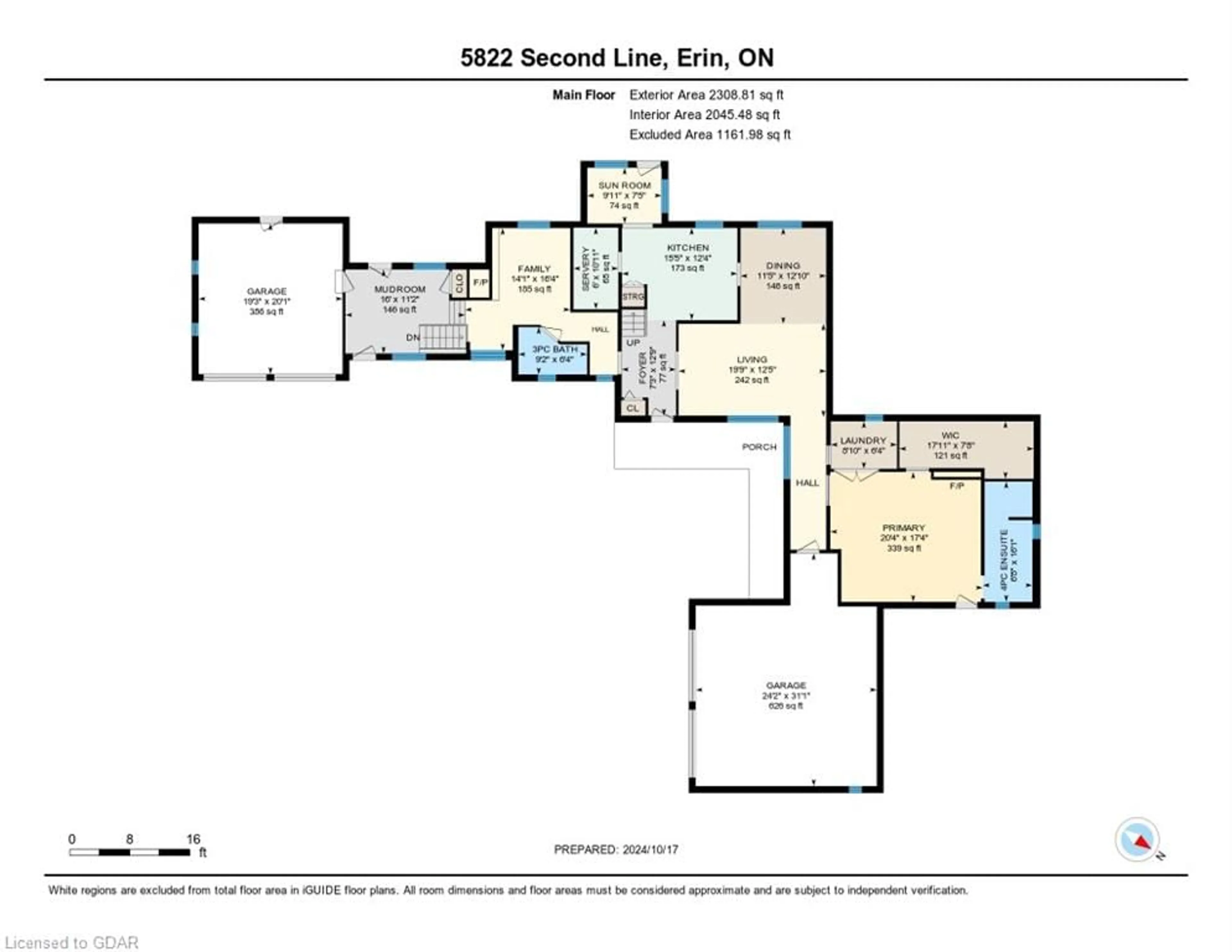 Floor plan for 5822 2nd Line, Orton Ontario L0N 1N0