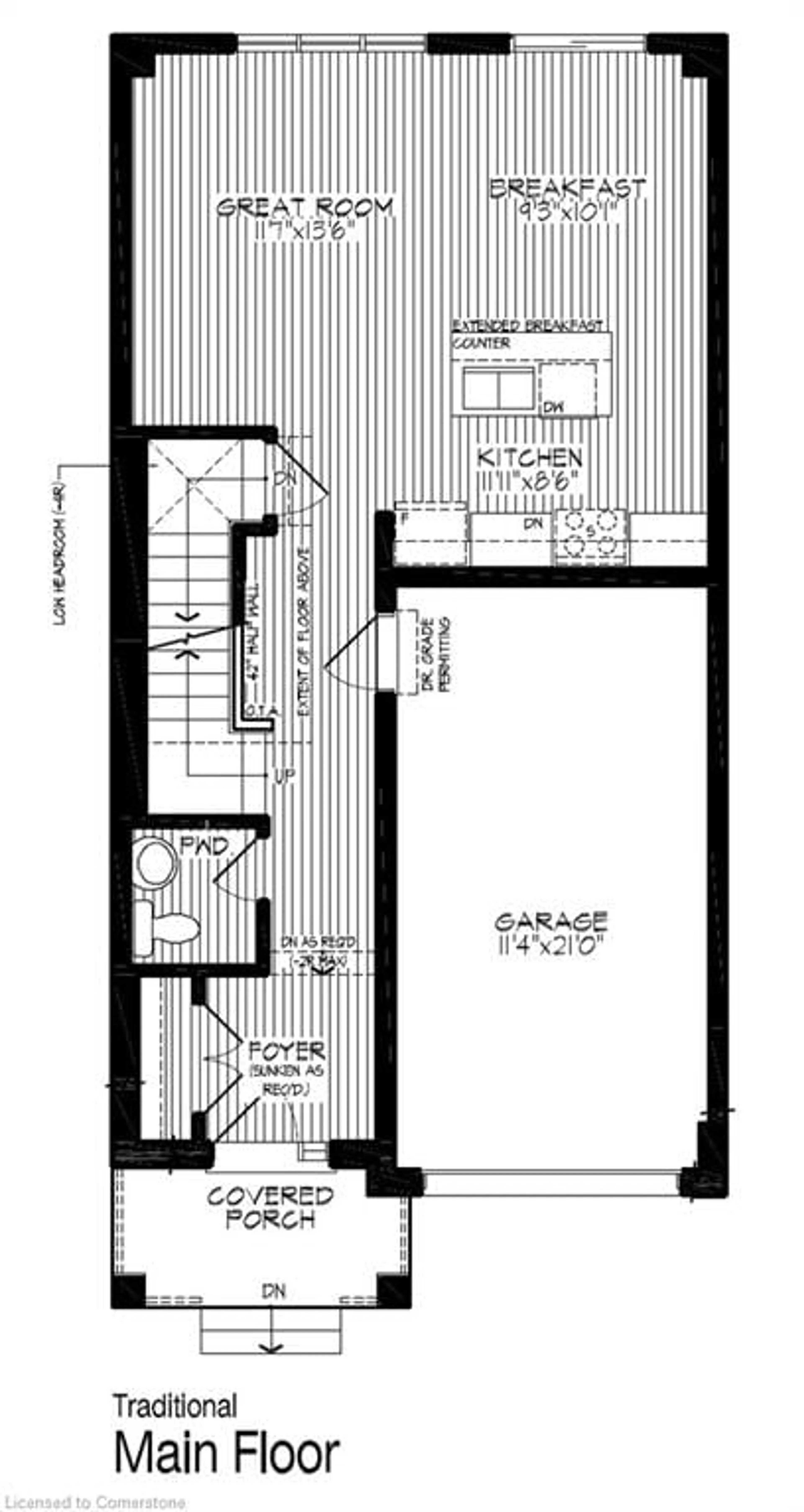 Floor plan for 120 Jacob Detweiller Dr #Lot 0098, Kitchener Ontario N2P 0K7