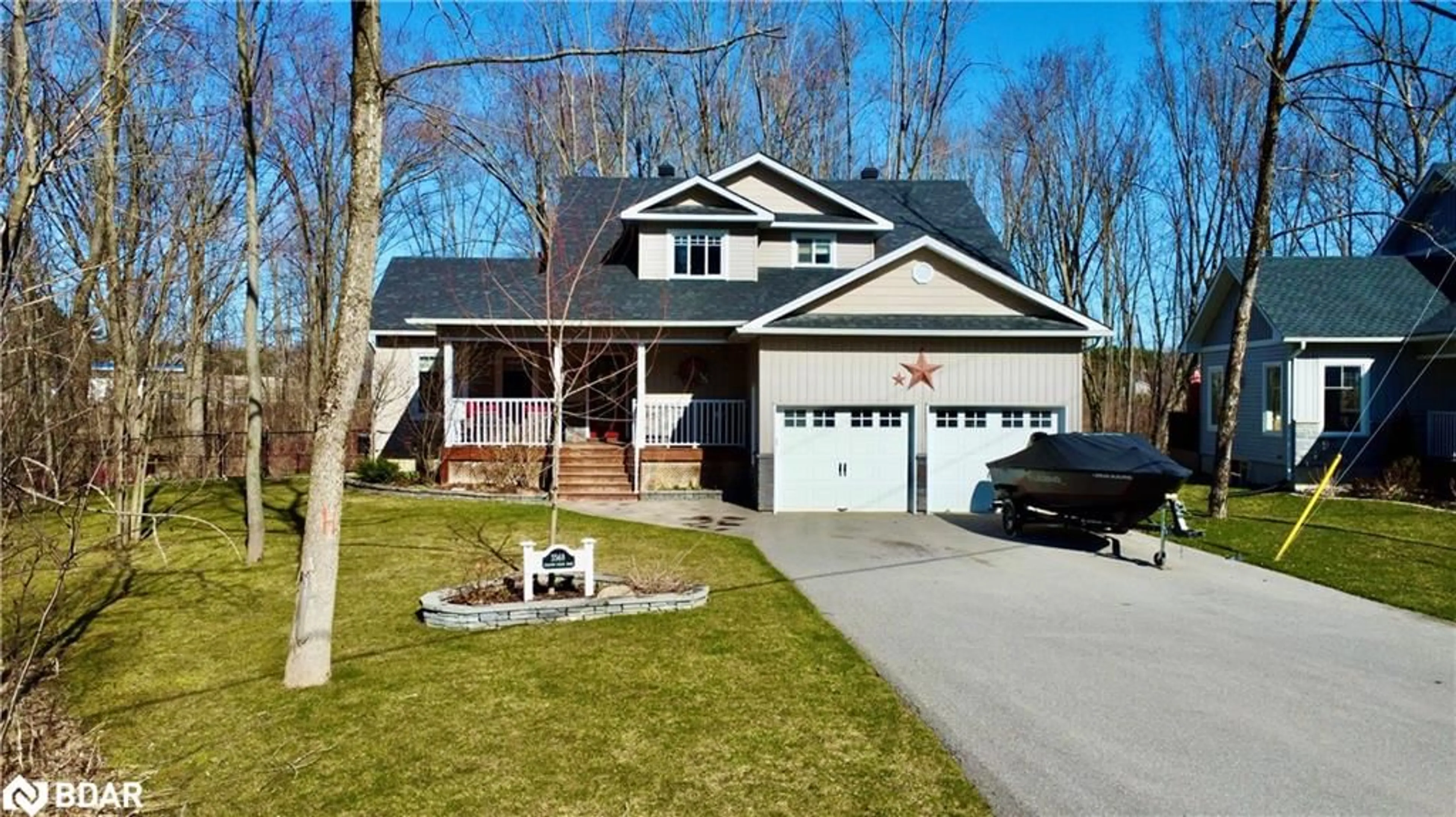 Frontside or backside of a home, cottage for 3568 Shadow Creek Road, Severn Ontario L3V 6H3