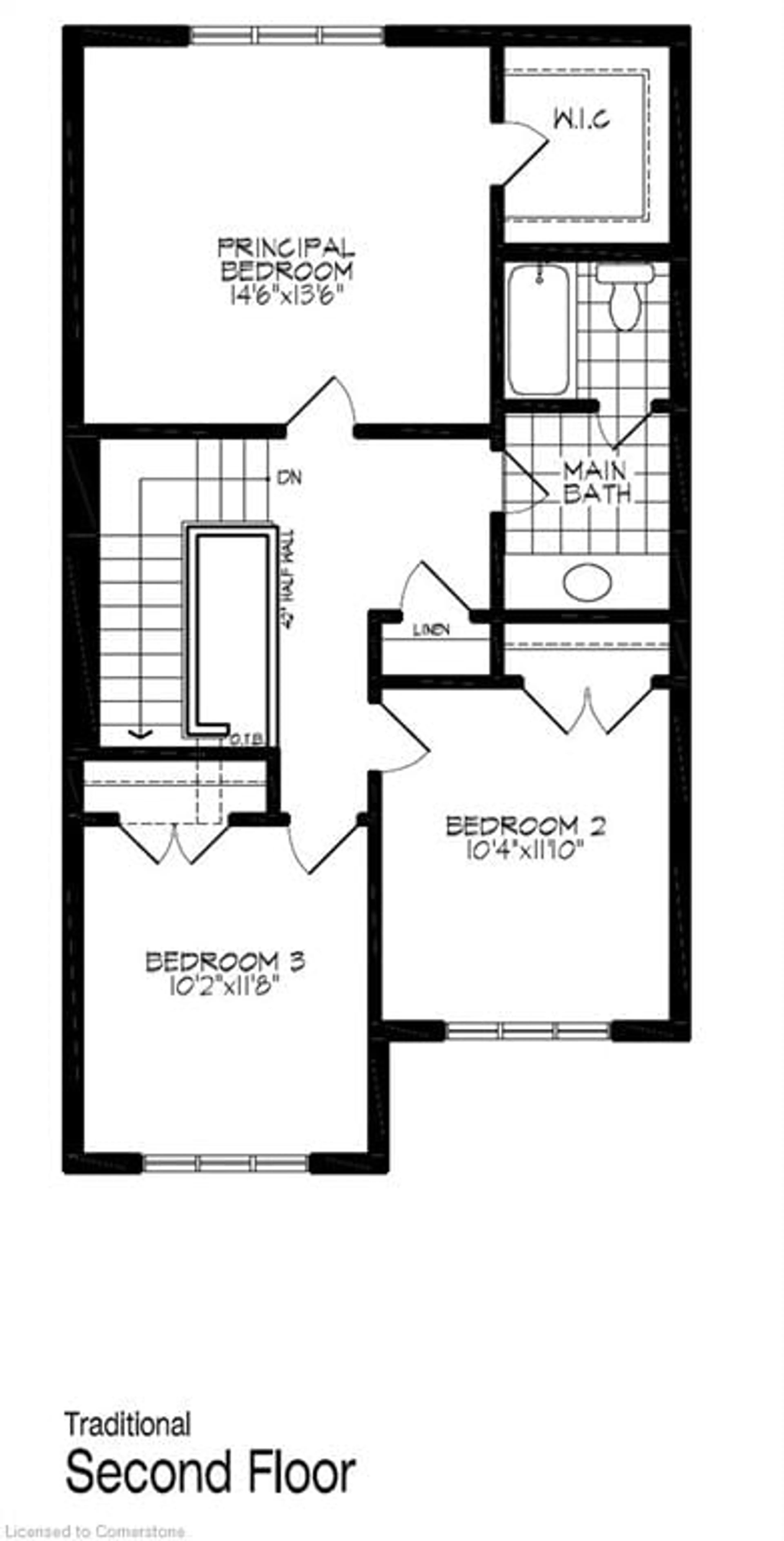 Floor plan for 34 Pine Warbler St #LOT 0028, Kitchener Ontario N2P 0K7