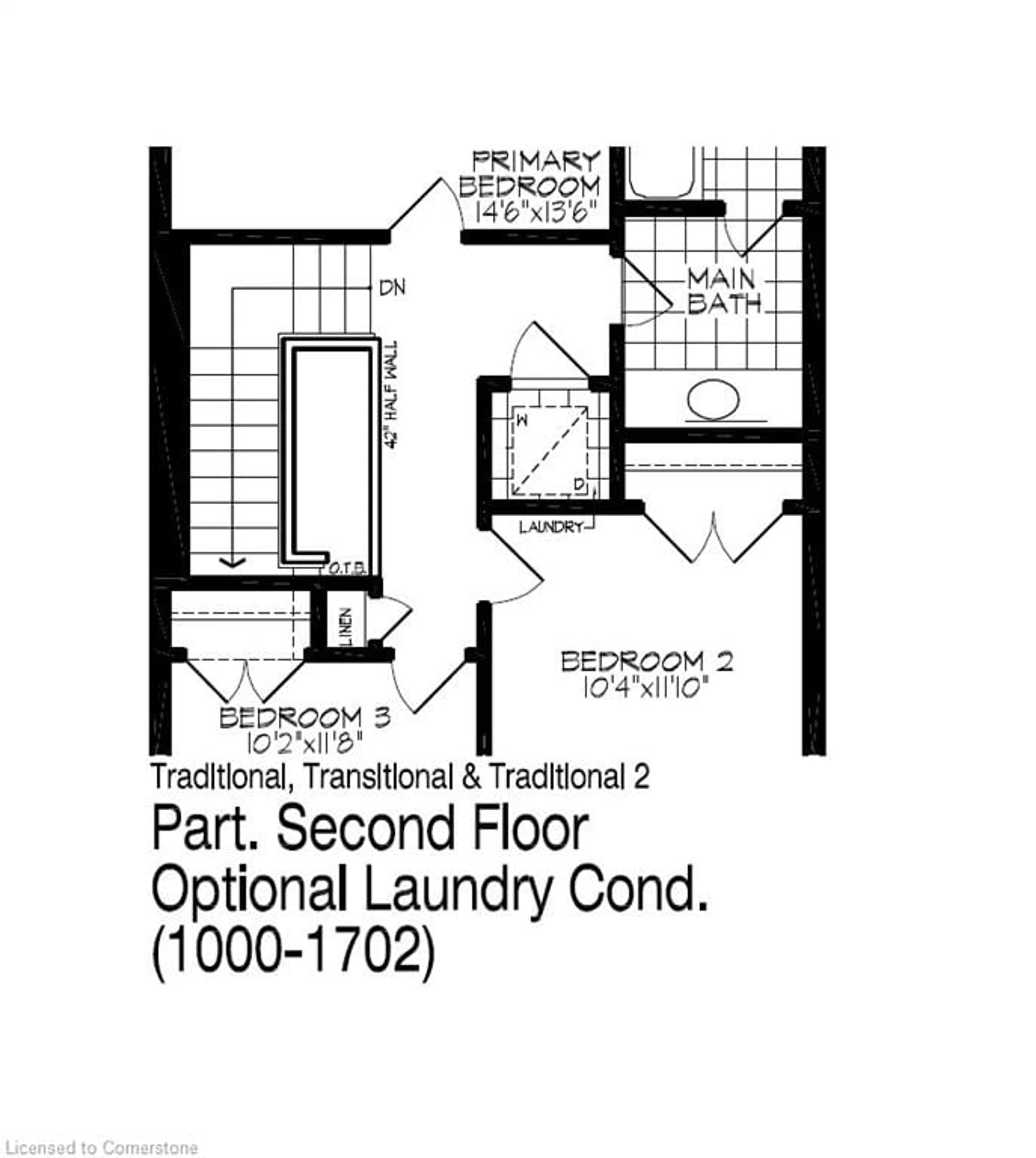 Floor plan for 34 Pine Warbler St #LOT 0028, Kitchener Ontario N2P 0K7