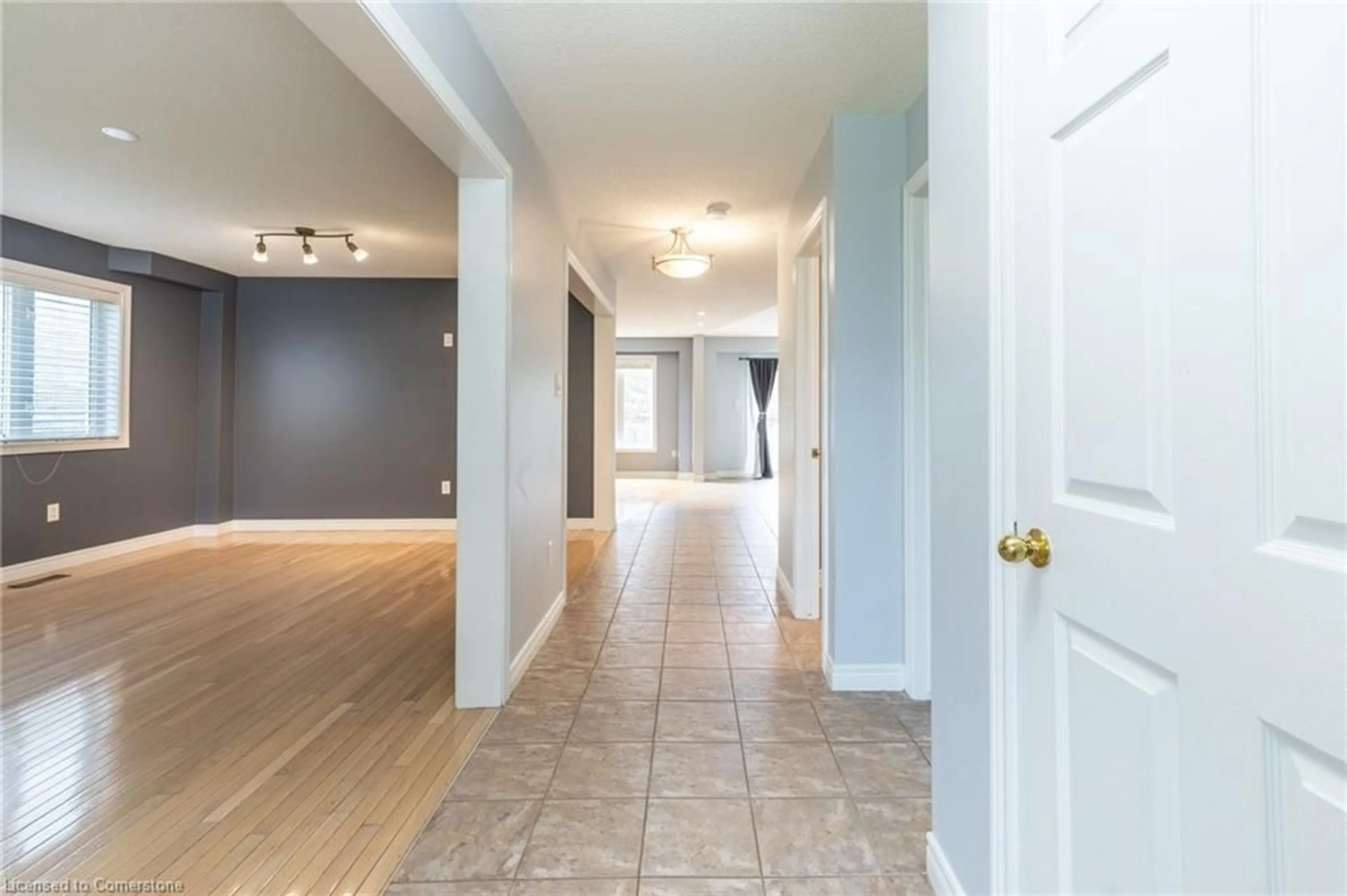 Indoor foyer, wood floors for 53 Dulgaren St, Hamilton Ontario L8W 3Y8