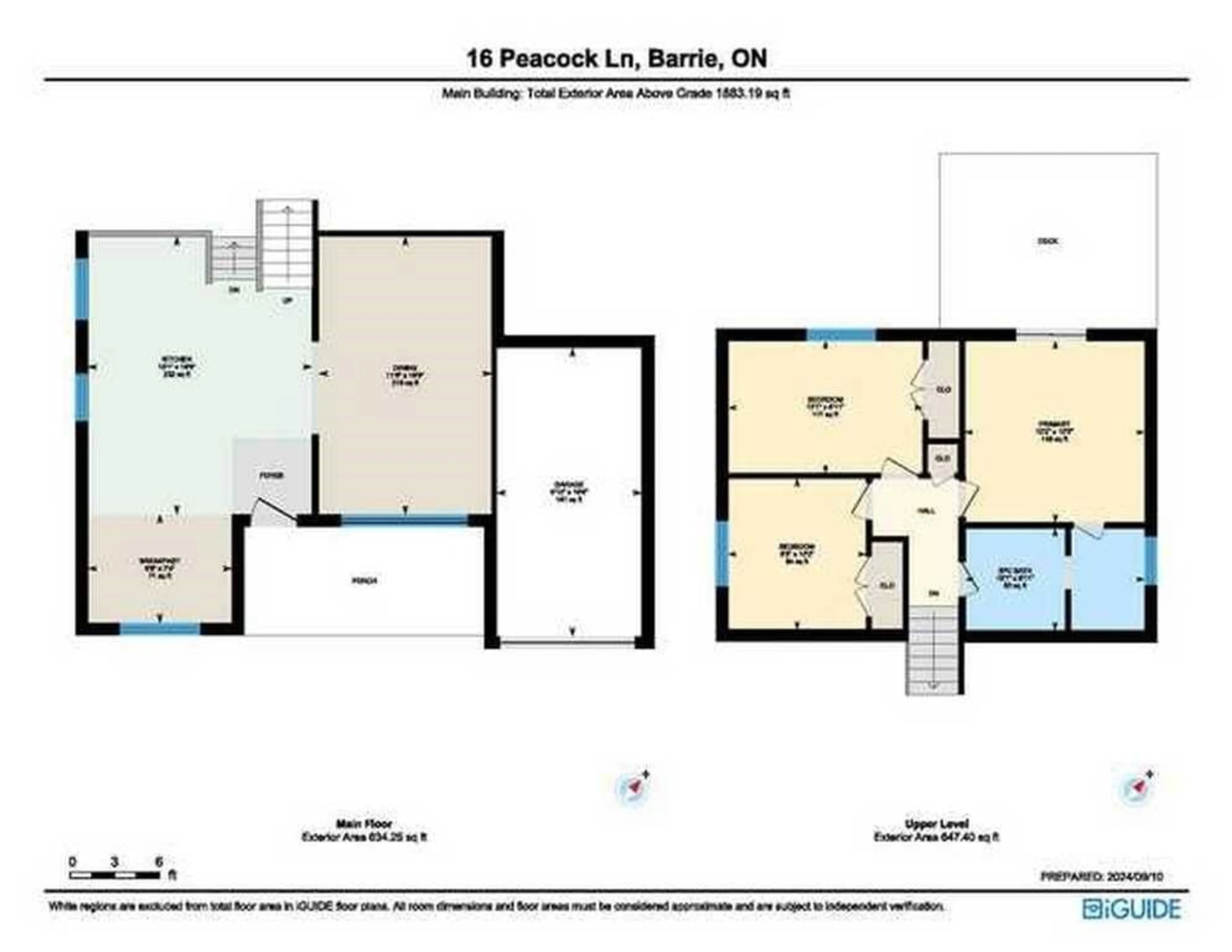 Floor plan for 16 Peacock Lane, Barrie Ontario L4N 3R5