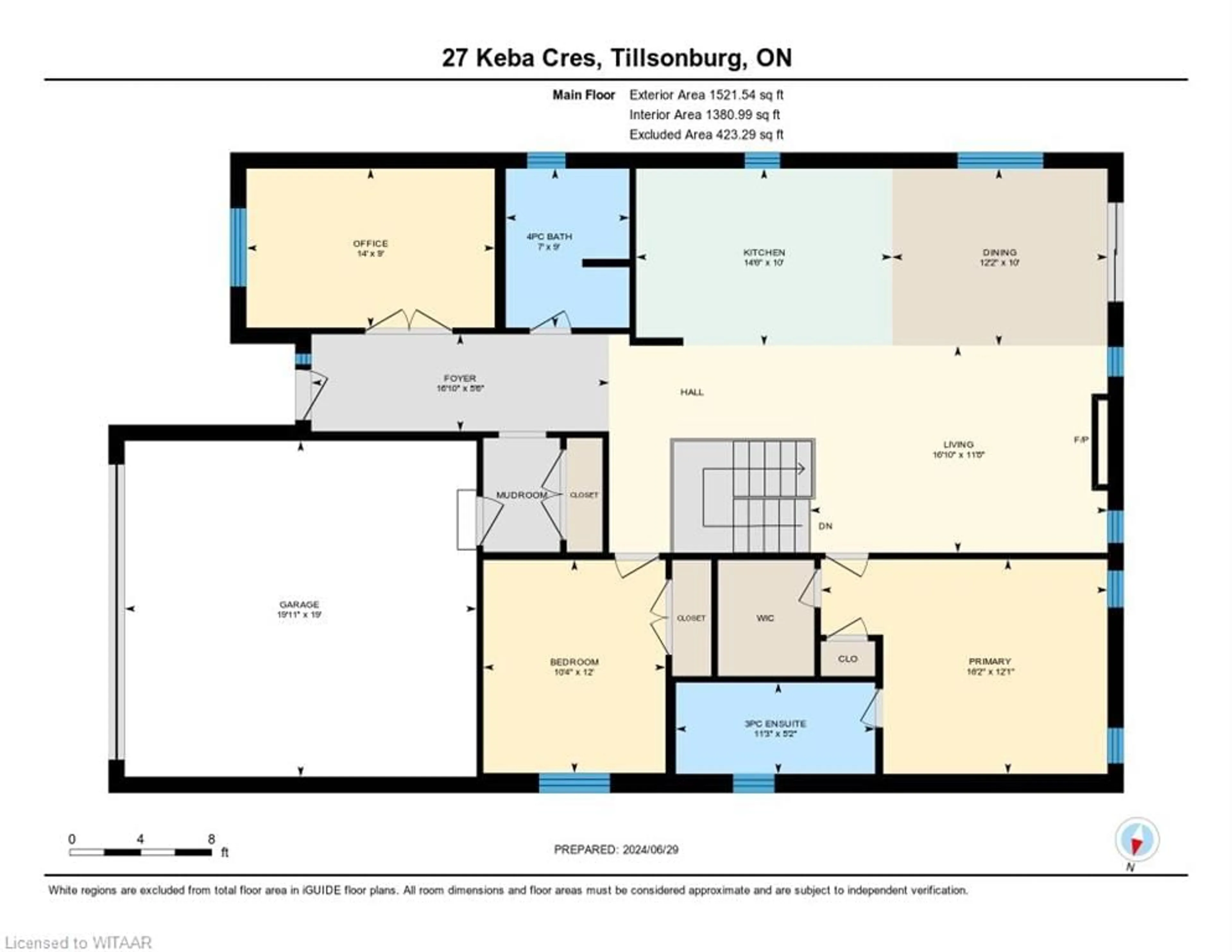 Floor plan for 27 Keba Cres, Tillsonburg Ontario N4G 1B5